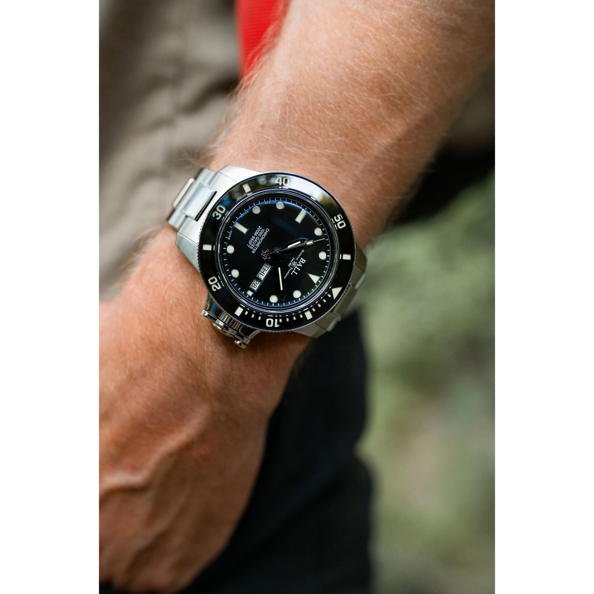 BALL Engineer Hydrocarbon Original Black Dial Stainless Steel Men’s Watch DM2118B-SCJ-BK