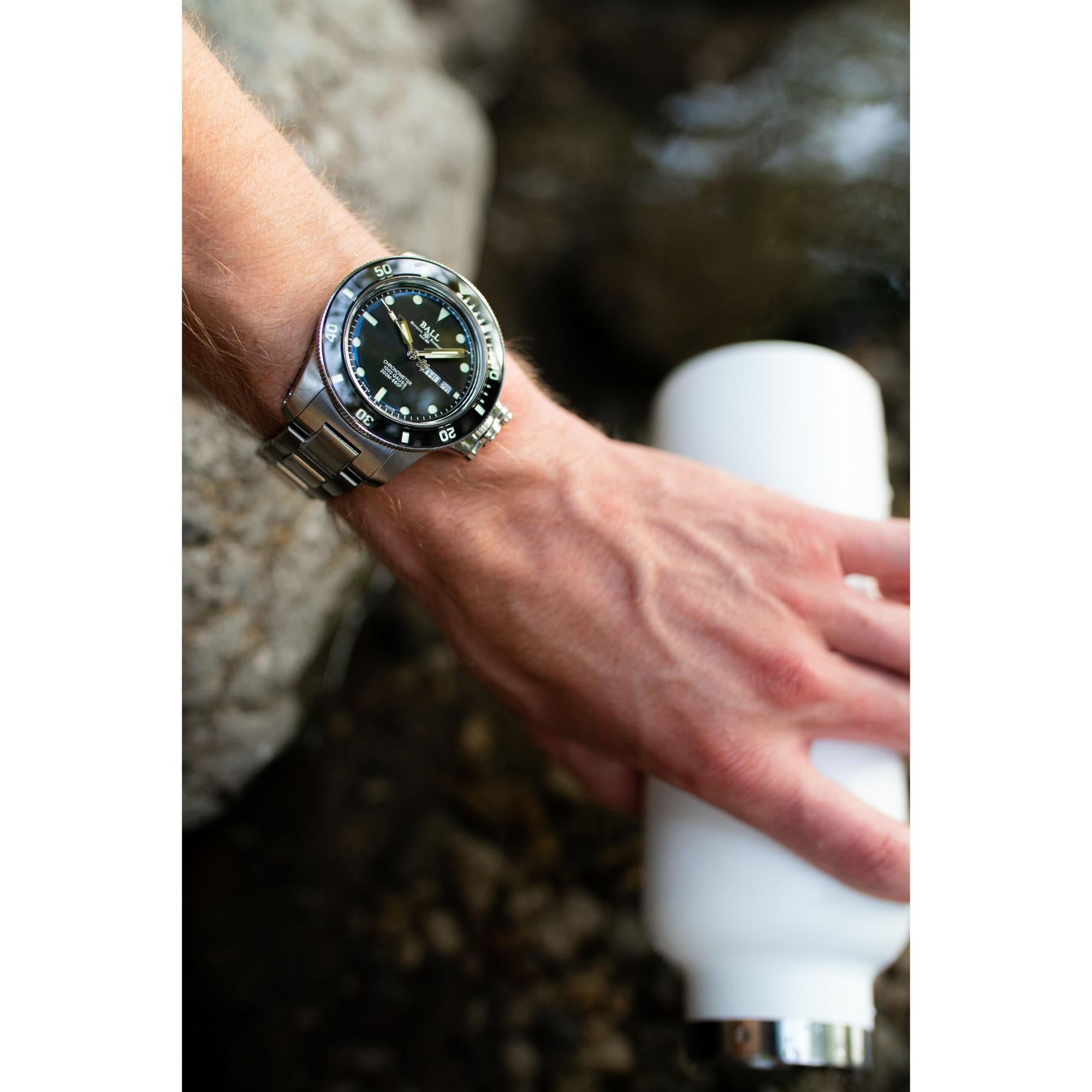 BALL Engineer Hydrocarbon Original Black Dial Stainless Steel Men’s Watch DM2118B-SCJ-BK