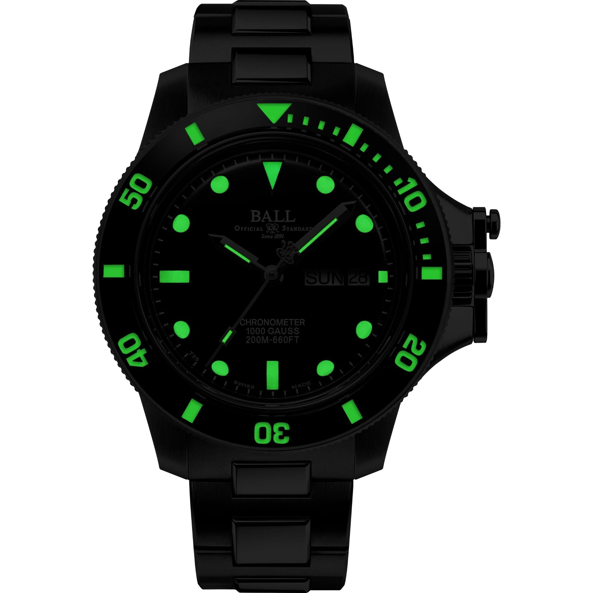 BALL Engineer Hydrocarbon Original Black Dial Stainless Steel Men’s Watch DM2118B-SCJ-BK