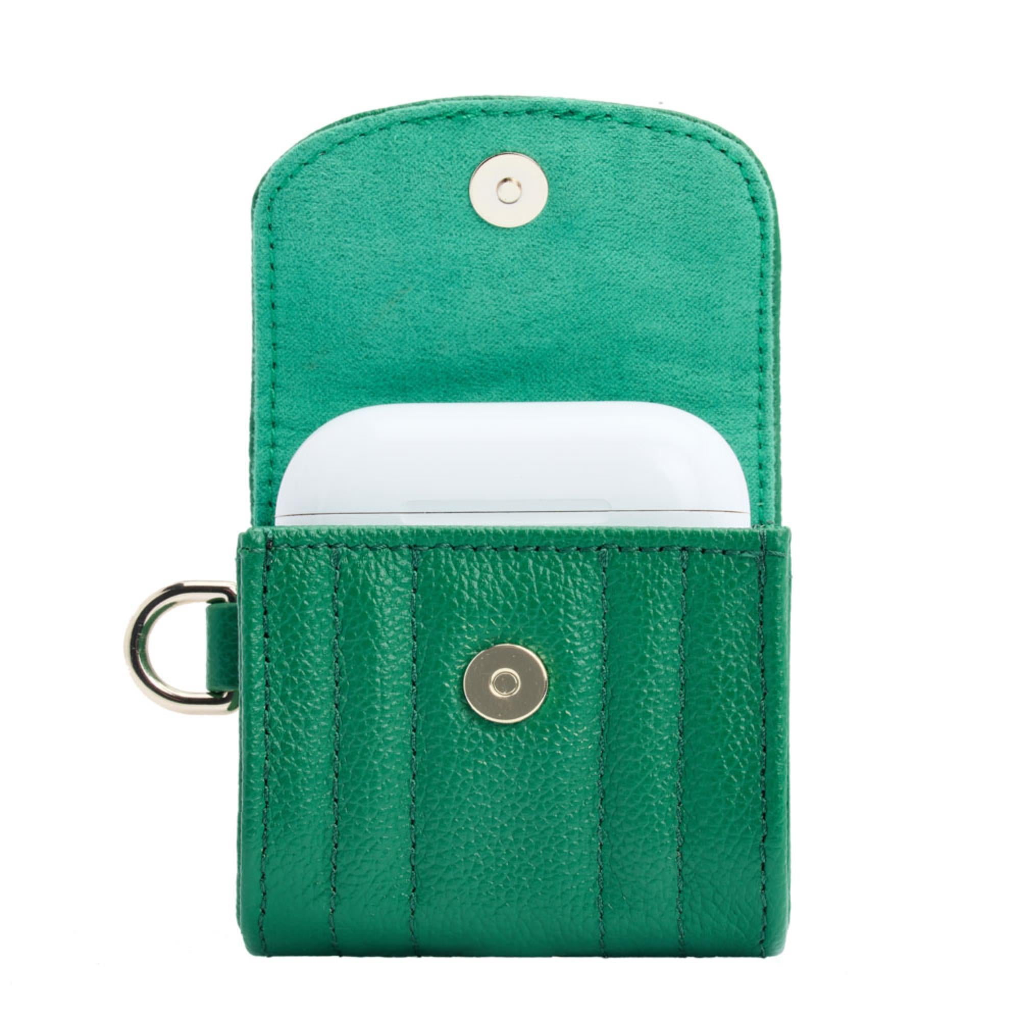 Wolf Forest Green Mimi EarPods Case with Wristlet 768112