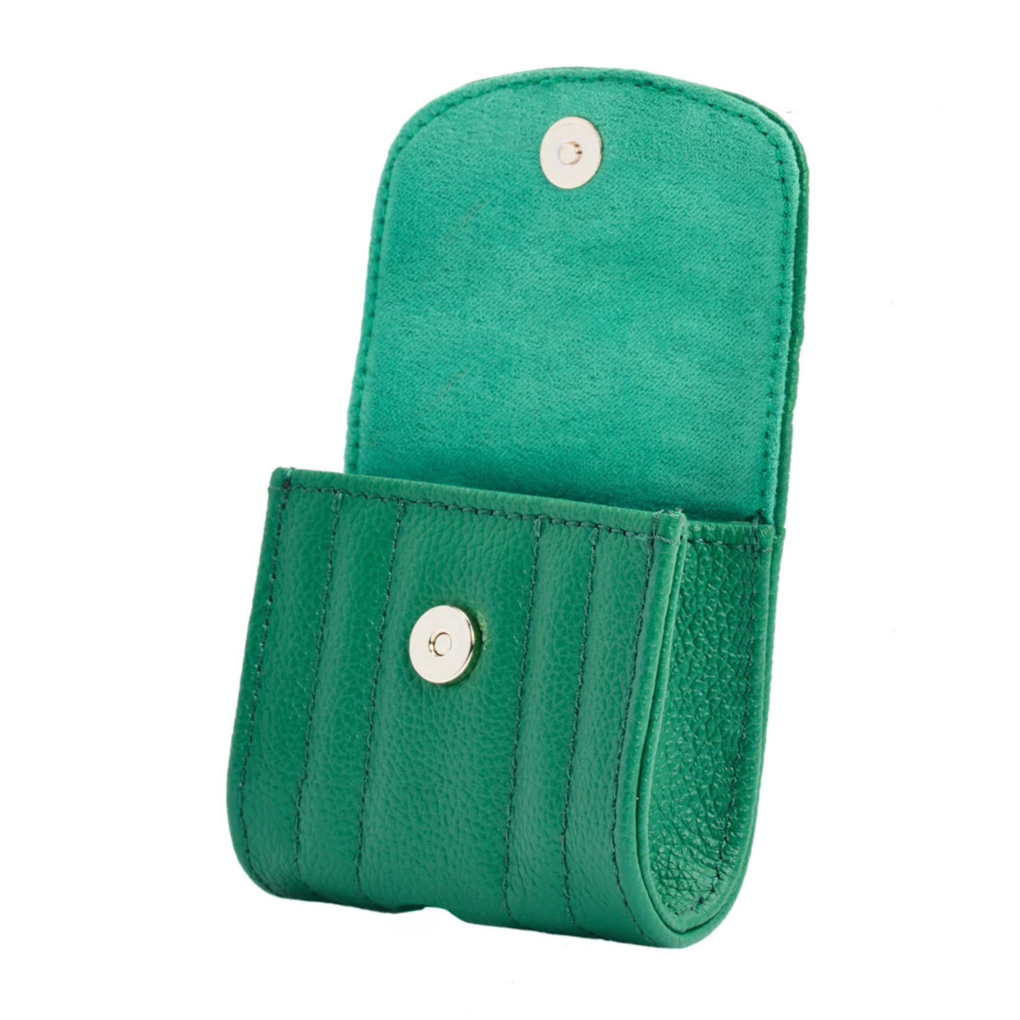 Wolf Forest Green Mimi EarPods Case with Wristlet 768112