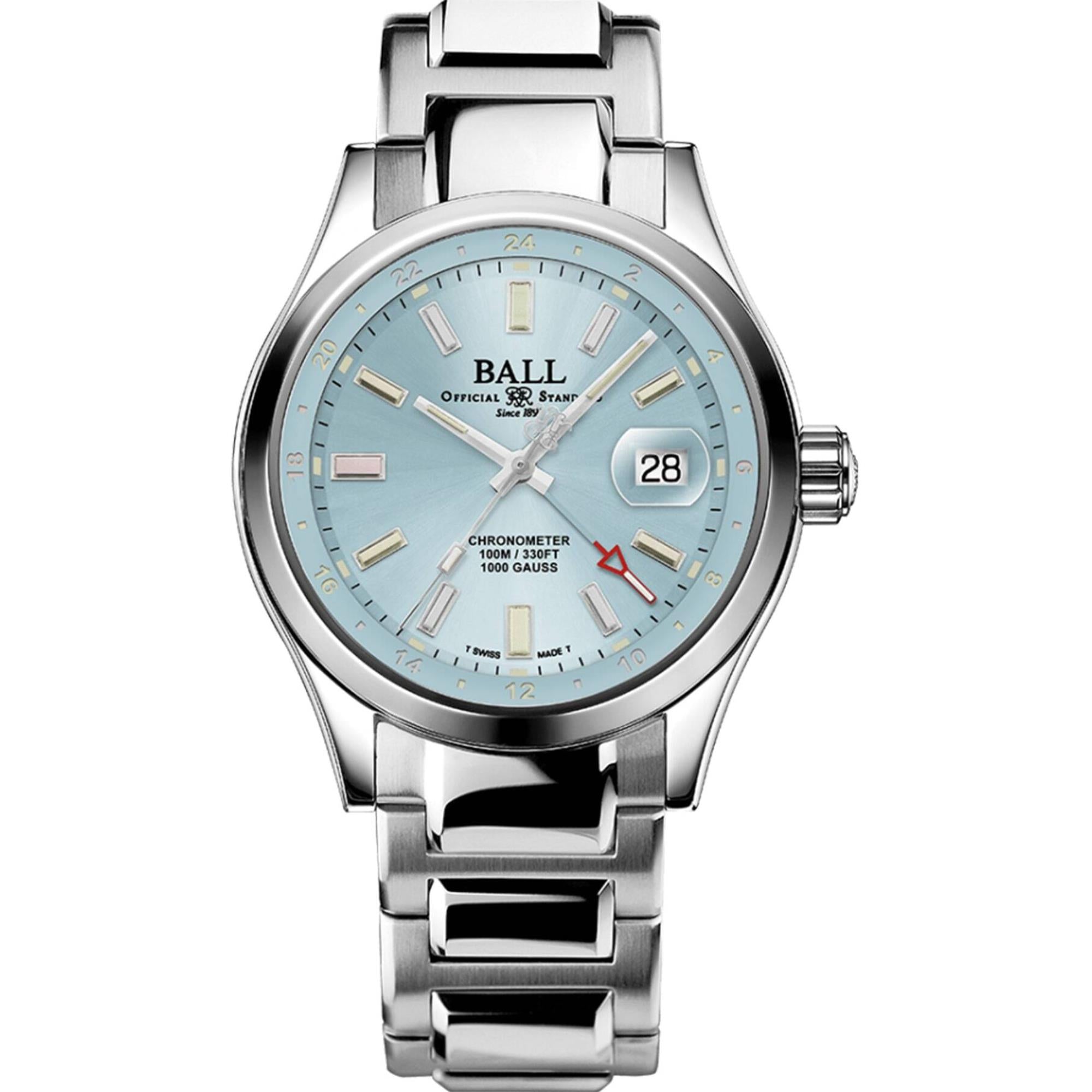 BALL Engineer III Endurance 1917 GMT Blue Dial Stainless Steel Men’s Watch GM9100C-S2C-IBE