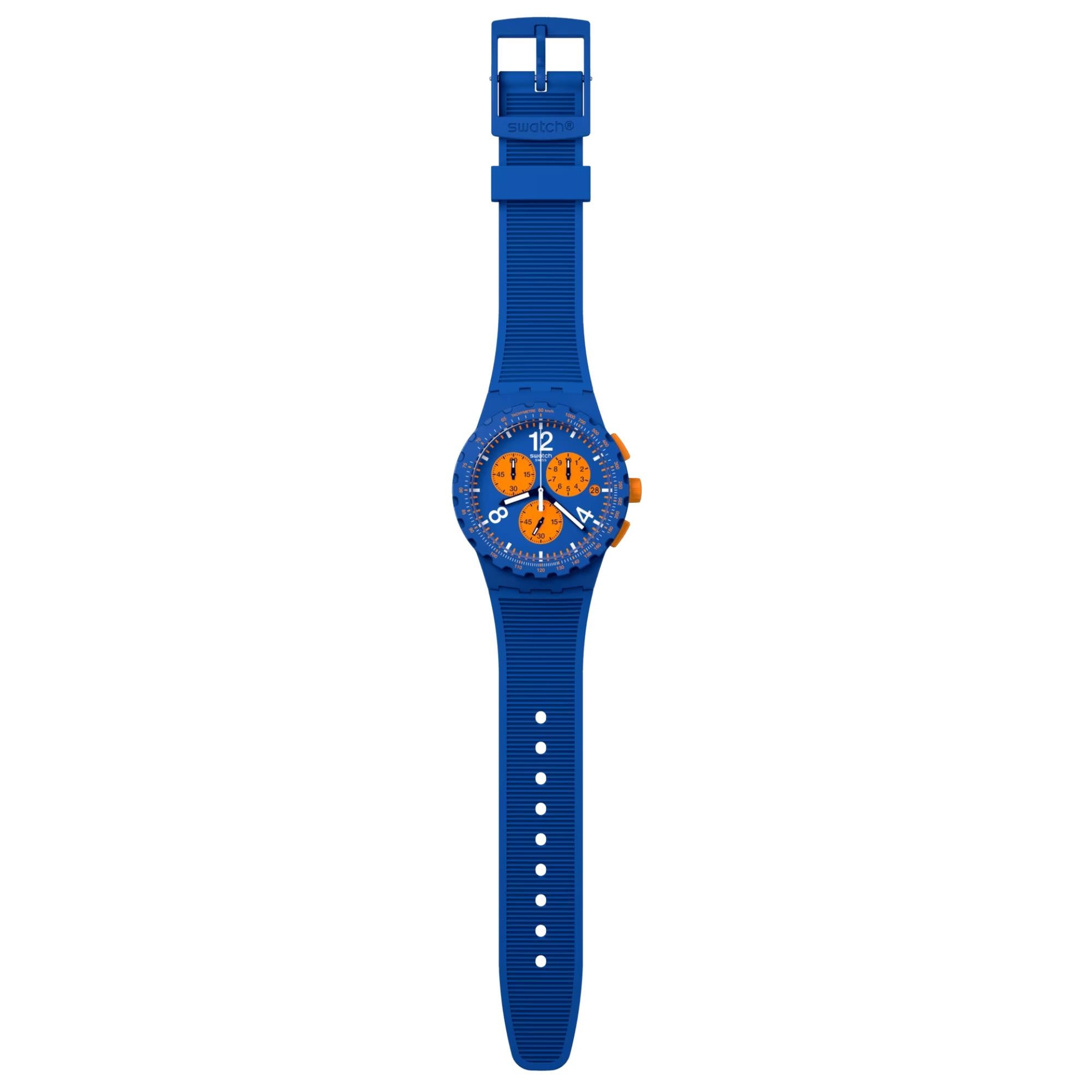Swatch Primarily Chronograph Blue Dial Men’s Watch SUSN419