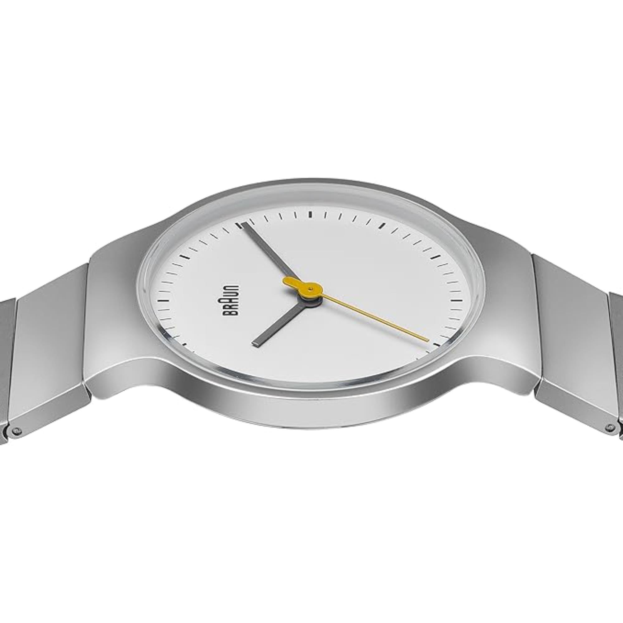 Braun Classic White Dial Steel Strap Women's Watch BN0211SLBTL