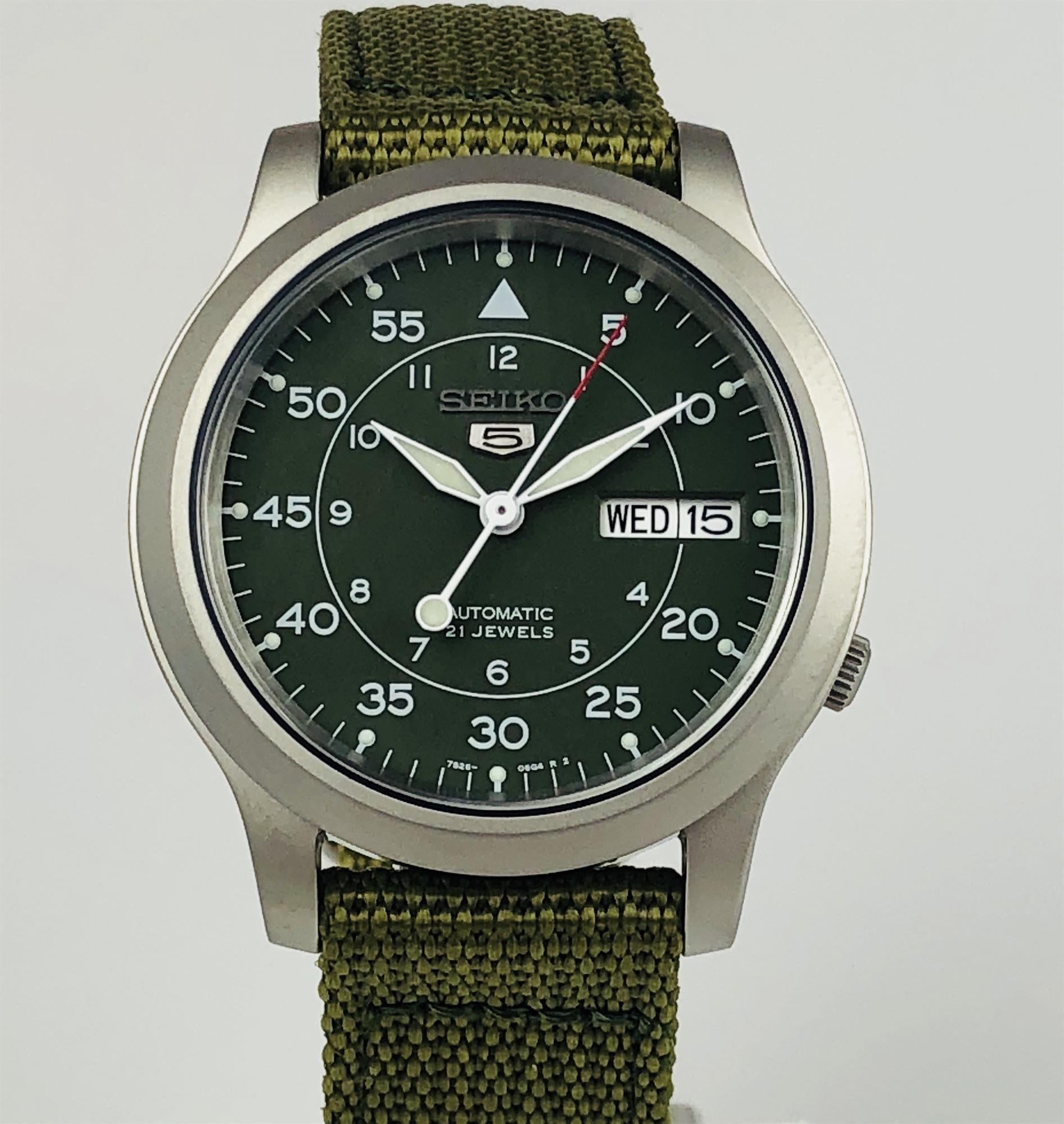 Seiko 5 Automatic Green Dial Men's Watch SNK805K2