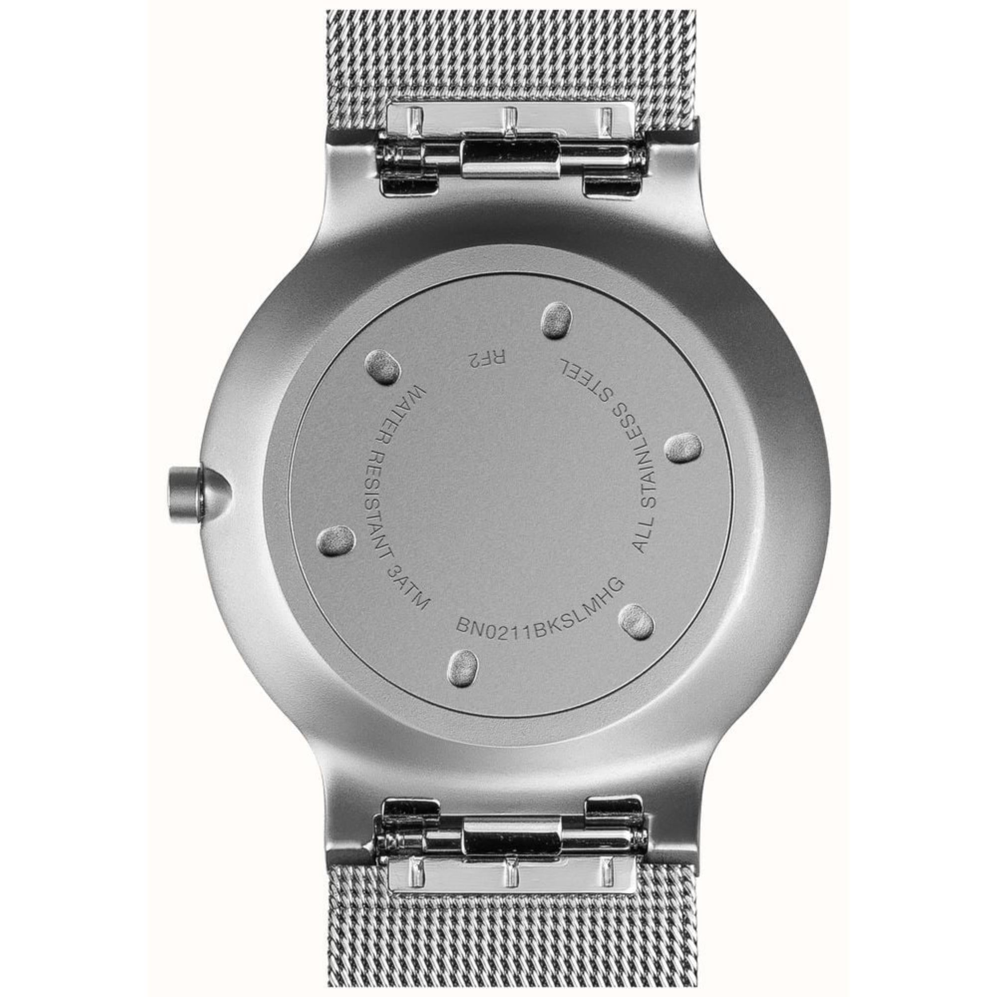 Braun Men’s Classic Slim Mesh Black Dial Watch BN0211BKSLMHG