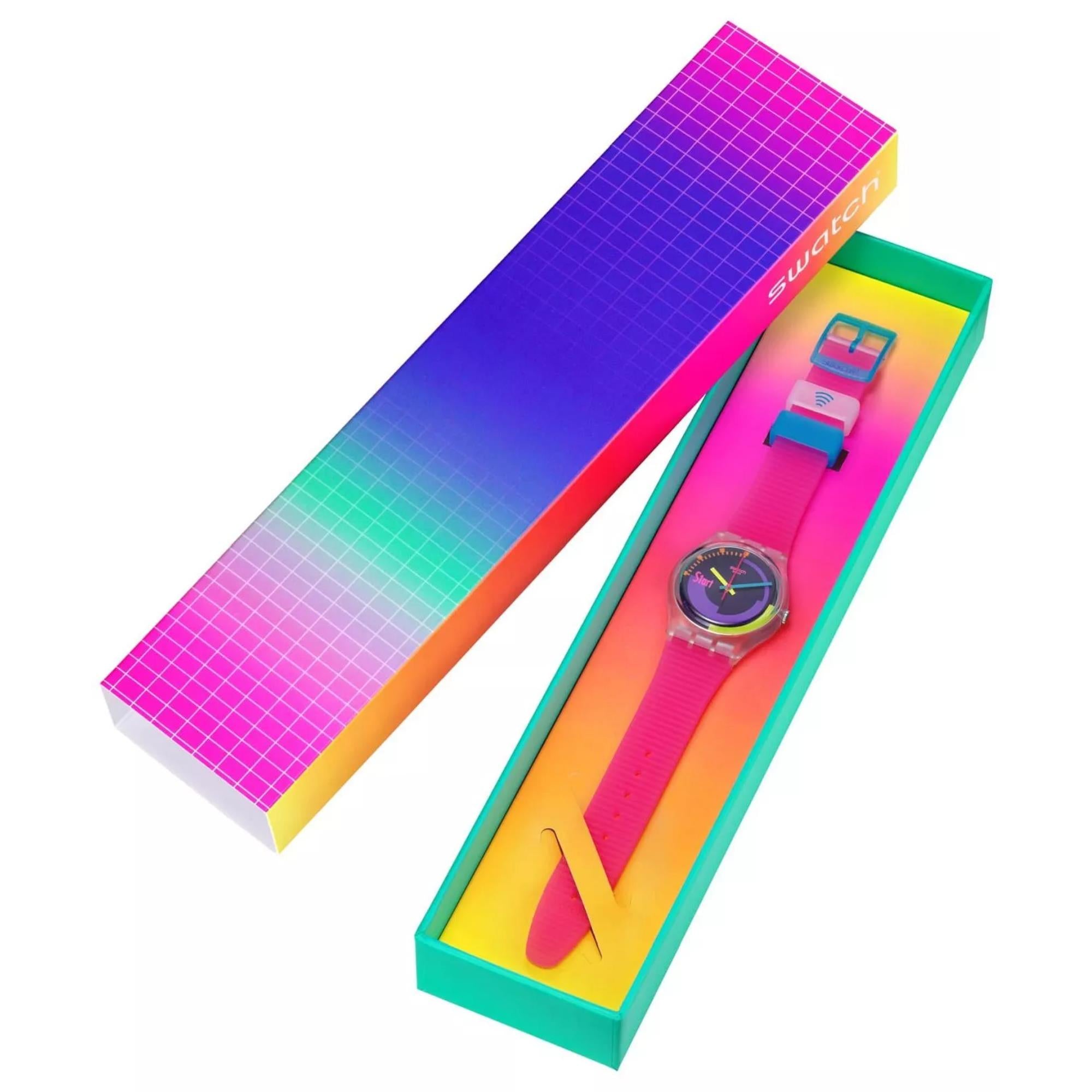 Swatch Multicolor Podium PAY! Unisex Watch SO28K112-5300
