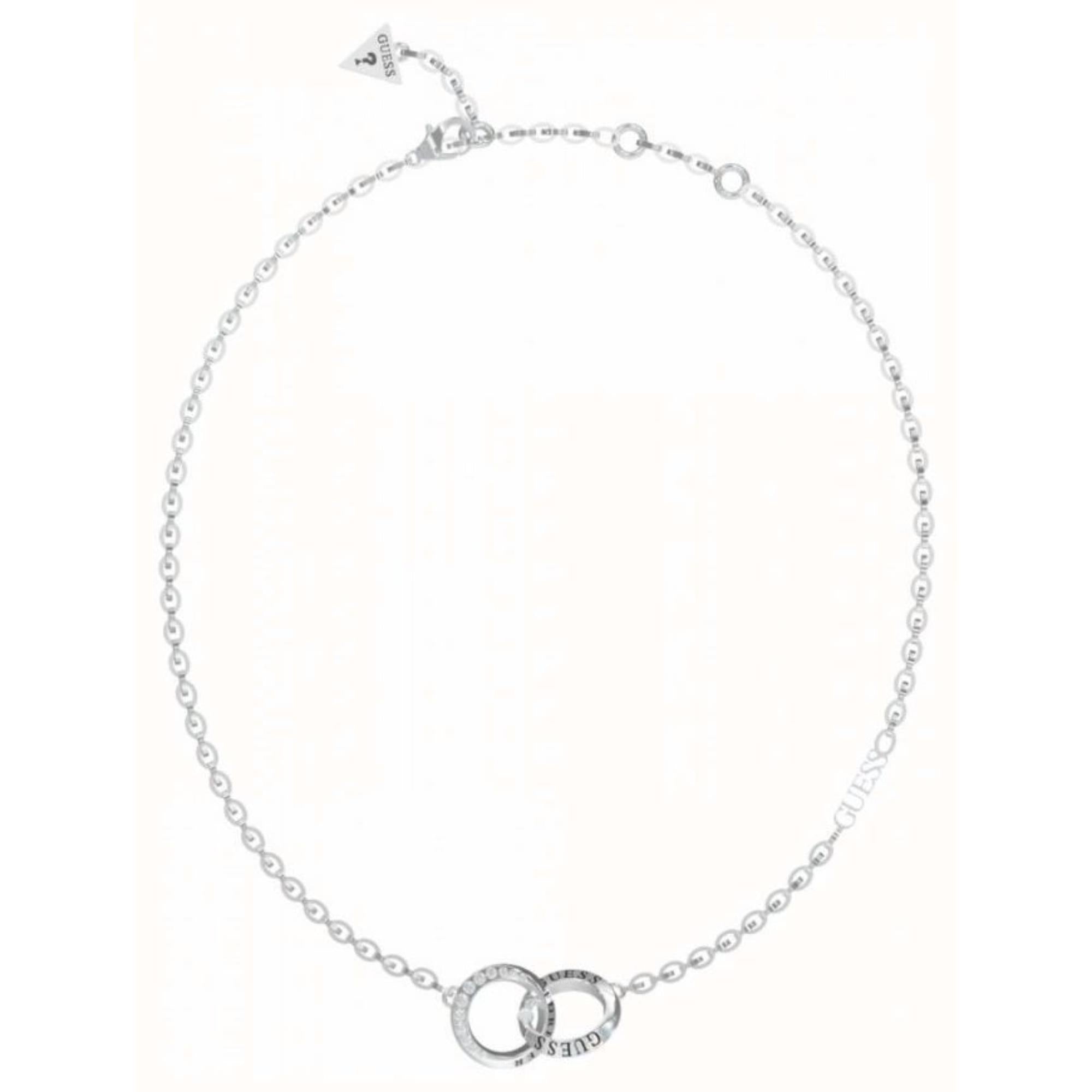 Guess Ladies Stainless Steel Mini Forever Link Necklace UBN02191RH
