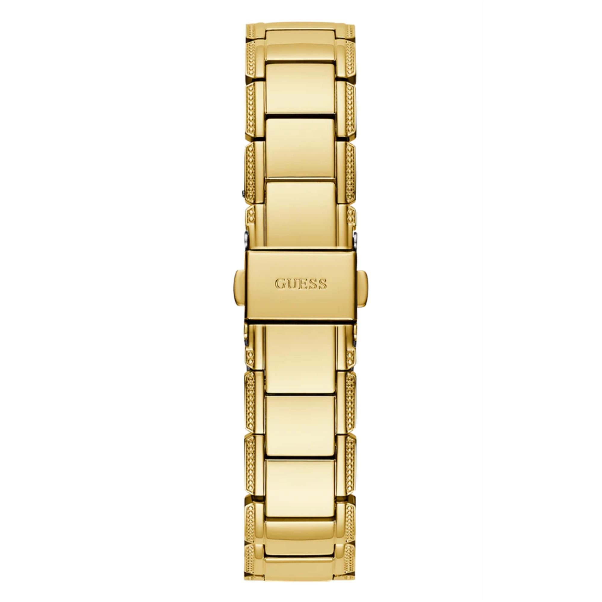GUESS Women's Gold Tone Analog Champagne Dial Watch - GW0528L2