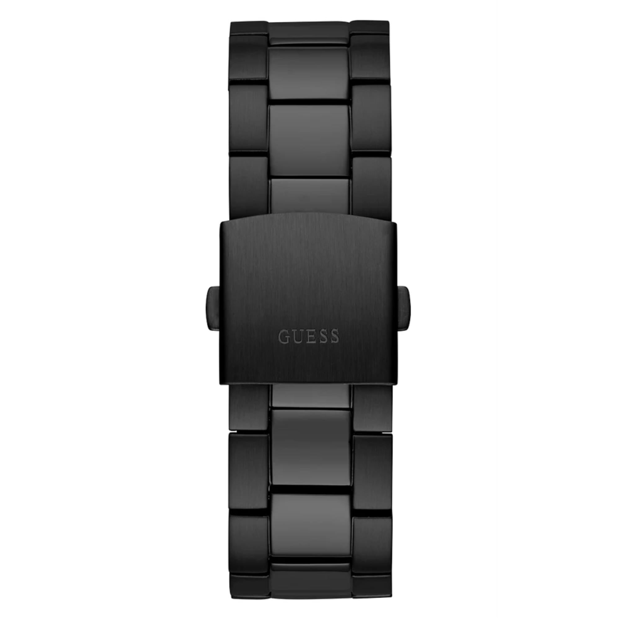 GUESS Edge Chronograph Black Dial Steel Strap Men's Watch GW0539G3