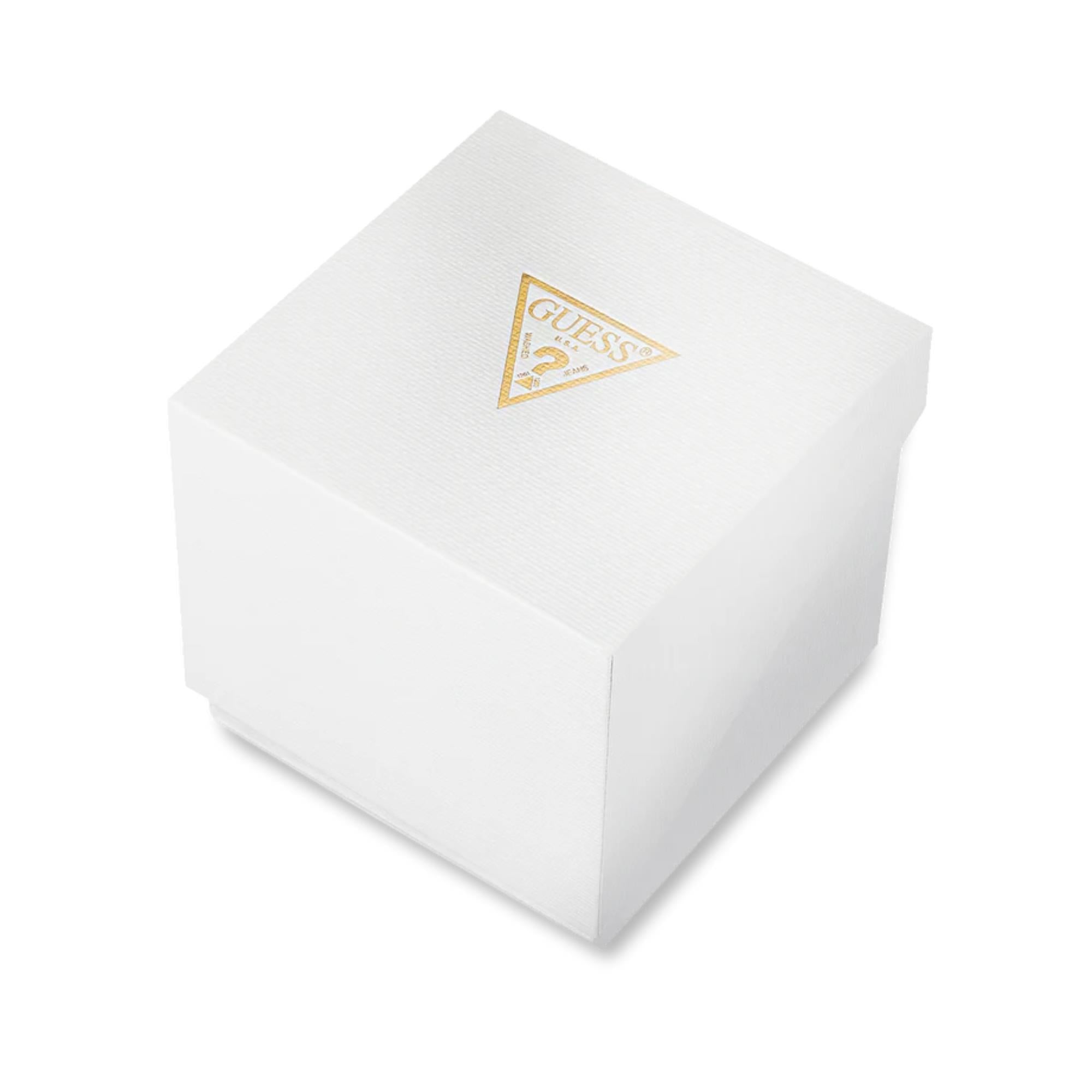 GUESS Edge Chronograph Black Dial Steel Strap Men's Watch GW0539G3