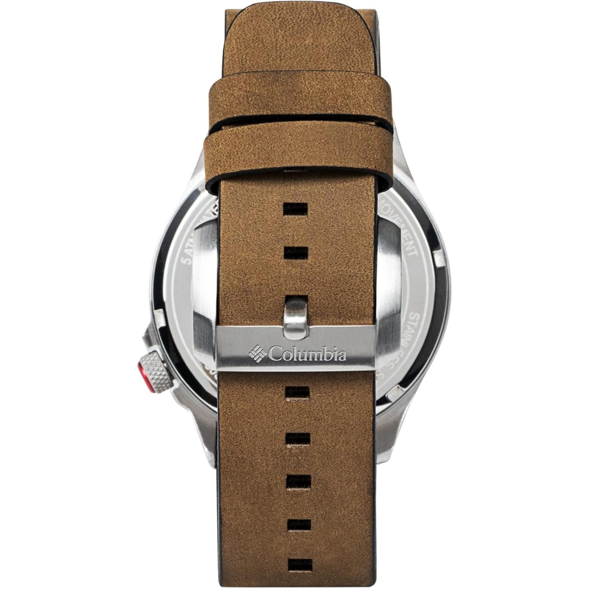 Columbia Canyon Ridge Quartz Black Dial Camouflage Leather Strap Men's Watch CSC02-001