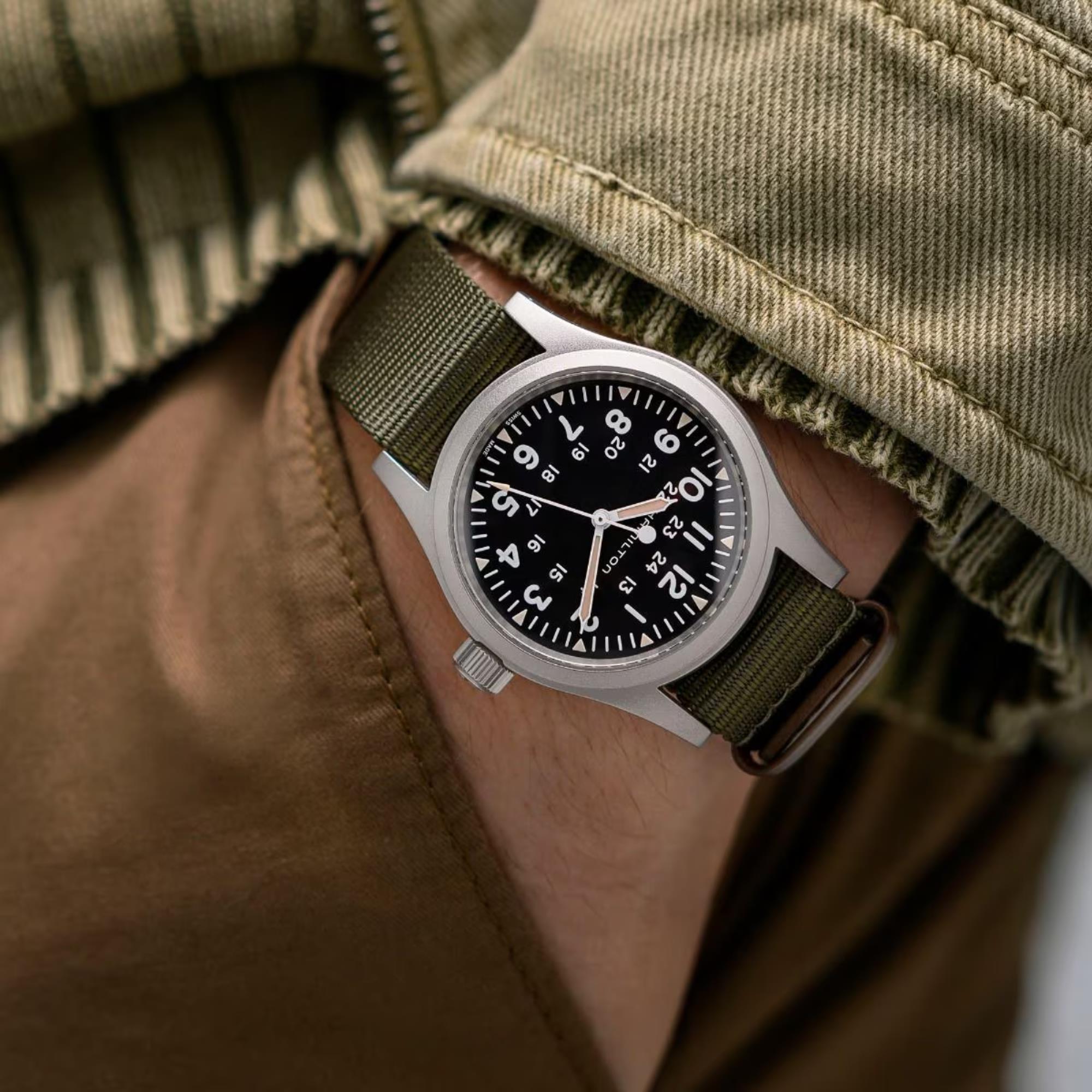 Hamilton Khaki Field Green Nato Textile Standard Strap H600.694.102