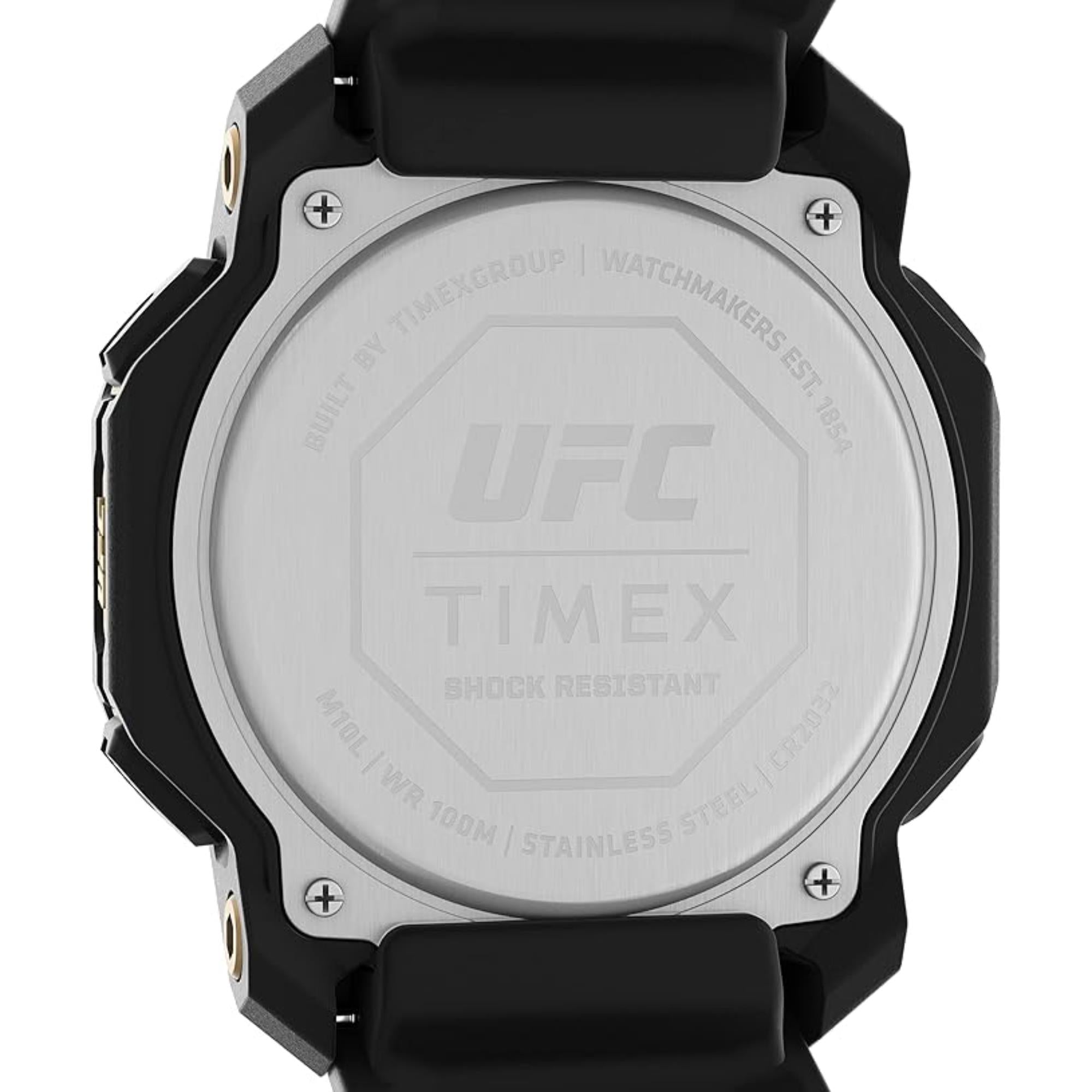 Timex UFC Strength Knockout Men's Digital Black Silicone Strap Watch TW2V89000