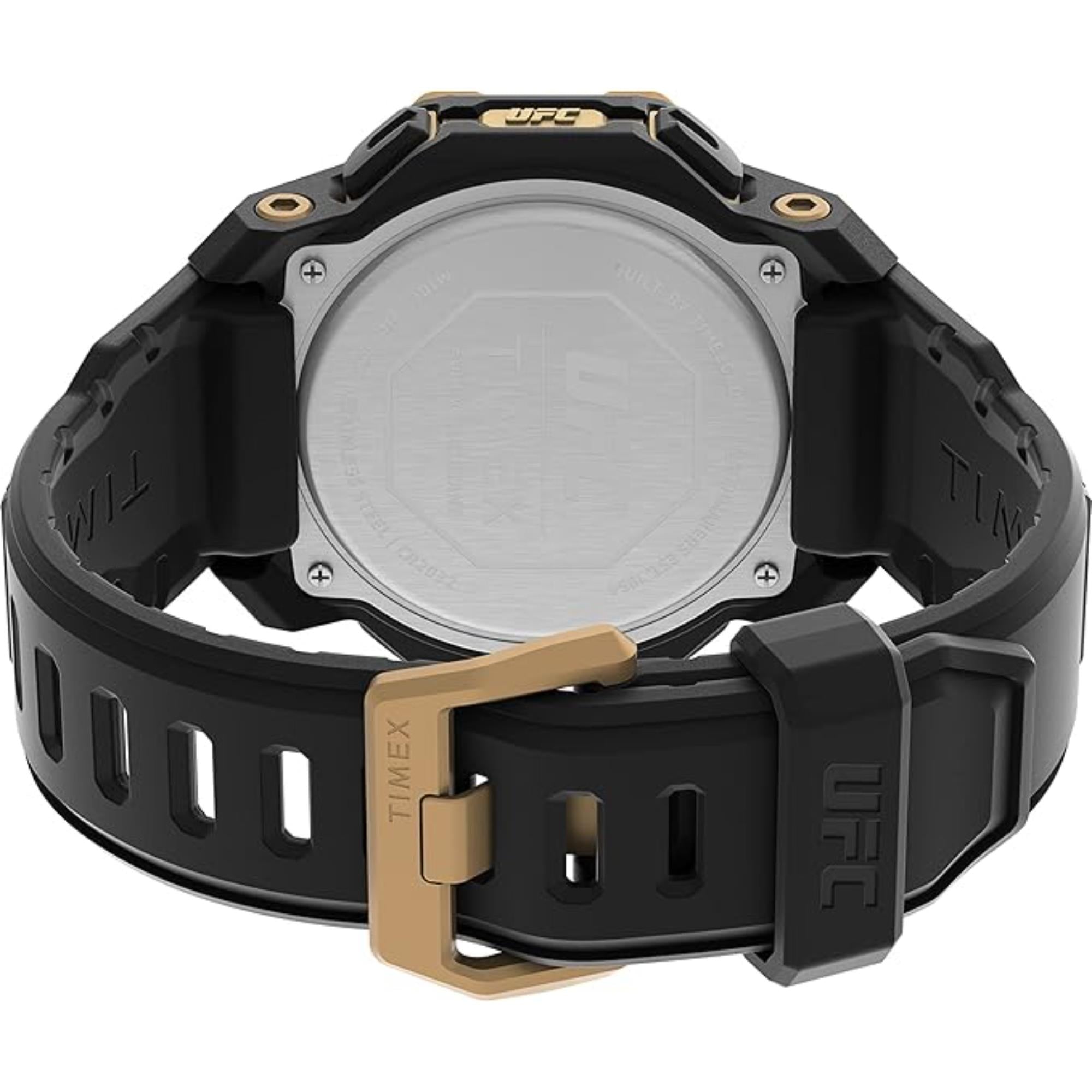 Timex UFC Strength Knockout Men's Digital Black Silicone Strap Watch TW2V89000