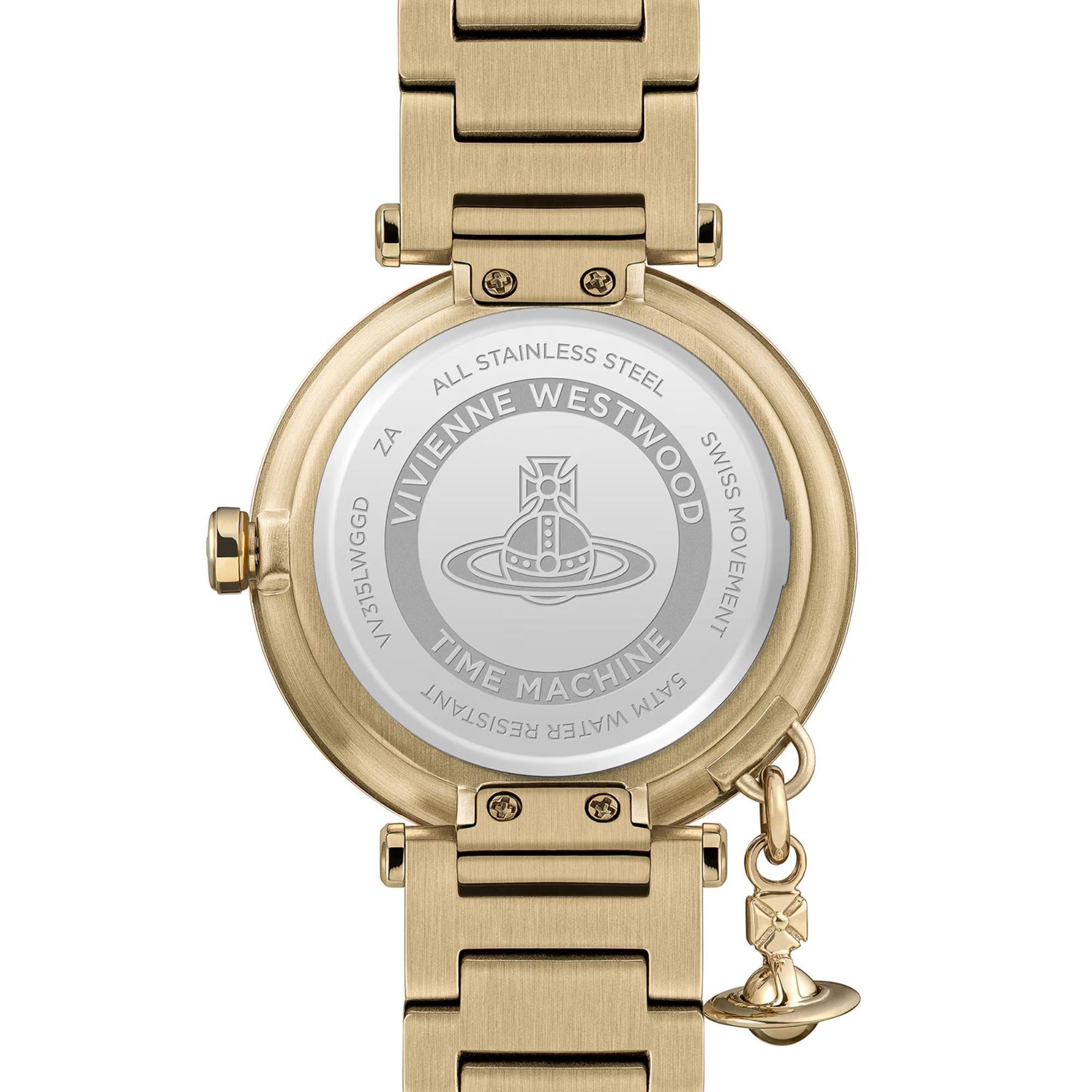 Vivienne Westwood Orb Logomania Champagne Dial Ladies Watch VV315LWGGD