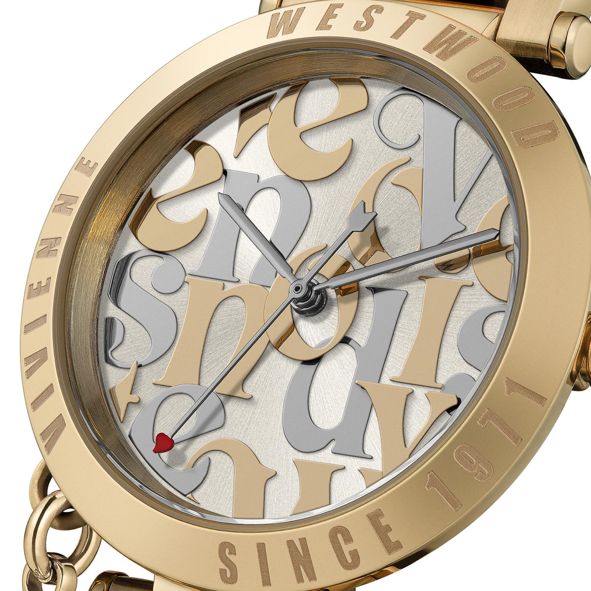 Vivienne Westwood Orb Logomania Champagne Dial Ladies Watch VV315LWGGD
