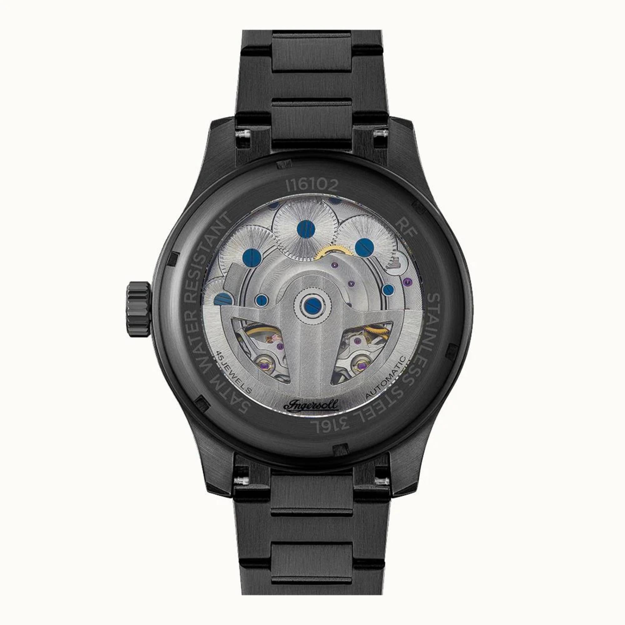 Ingersoll 1892 The Naismith Automatic Black Dial Leather Strap Men’s Watch I16102