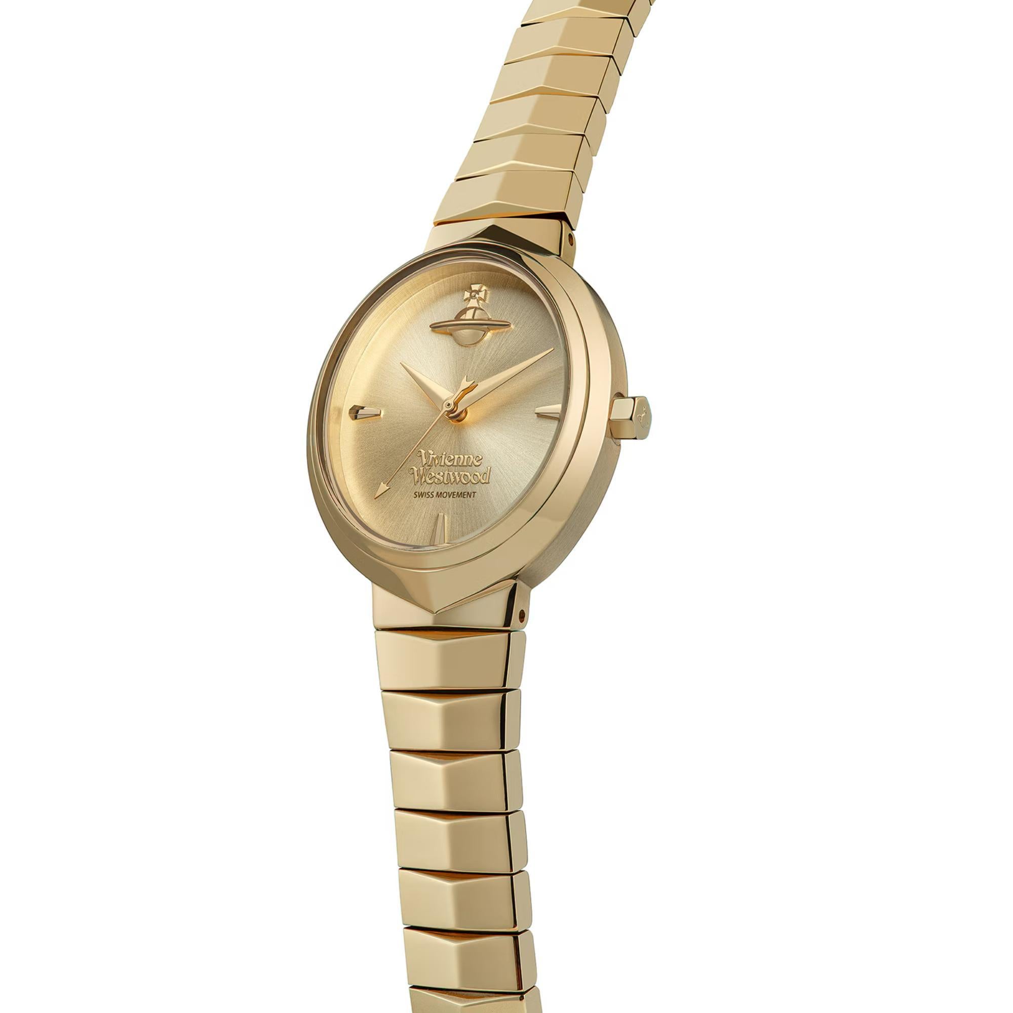 Vivienne Westwood Armour Gold Dial Ladies Watch VV314GDGD