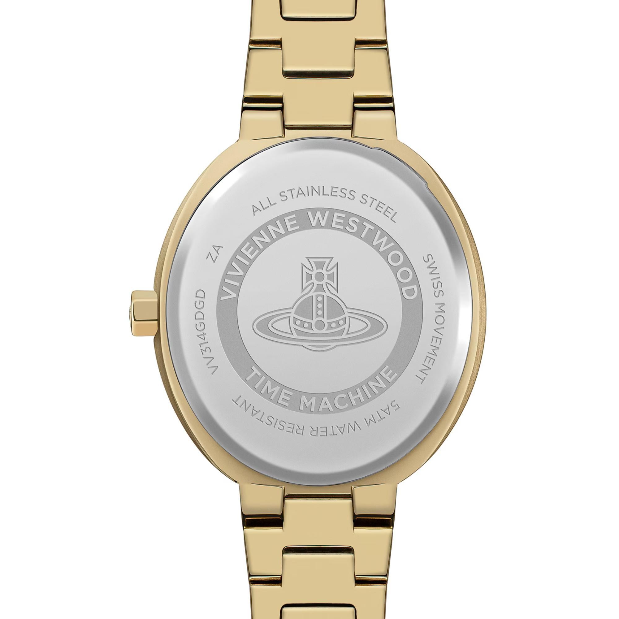 Vivienne Westwood Armour Gold Dial Ladies Watch VV314GDGD