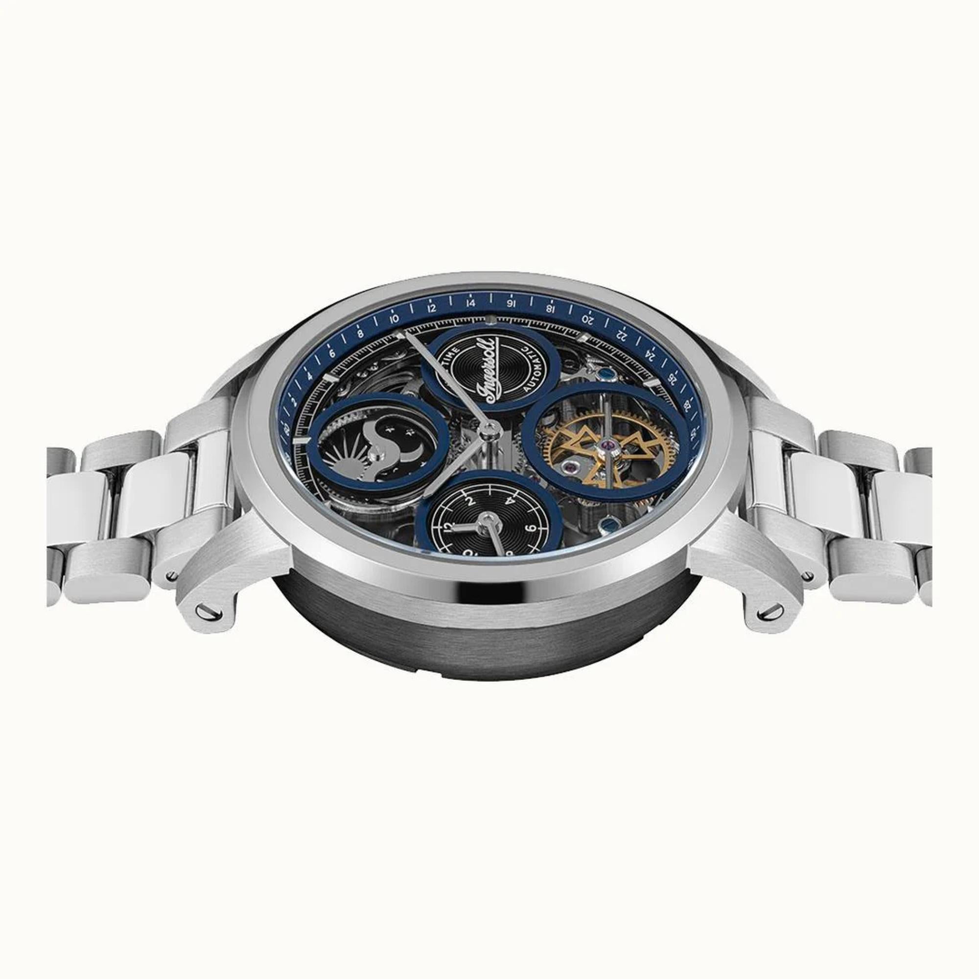Ingersoll 1892 The Arc Automatic Blue Dial Men’s Watch Steel Bracelet I16003