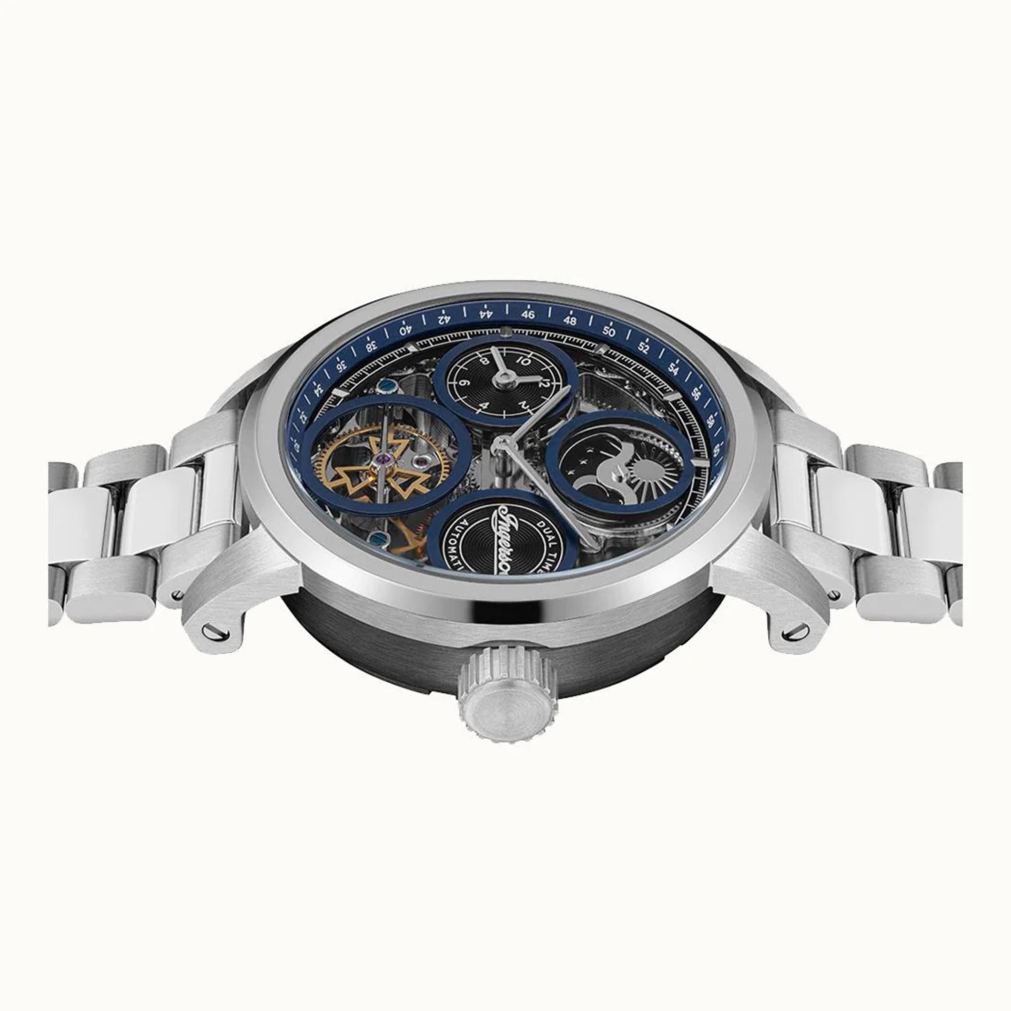 Ingersoll 1892 The Arc Automatic Blue Dial Men’s Watch Steel Bracelet I16003