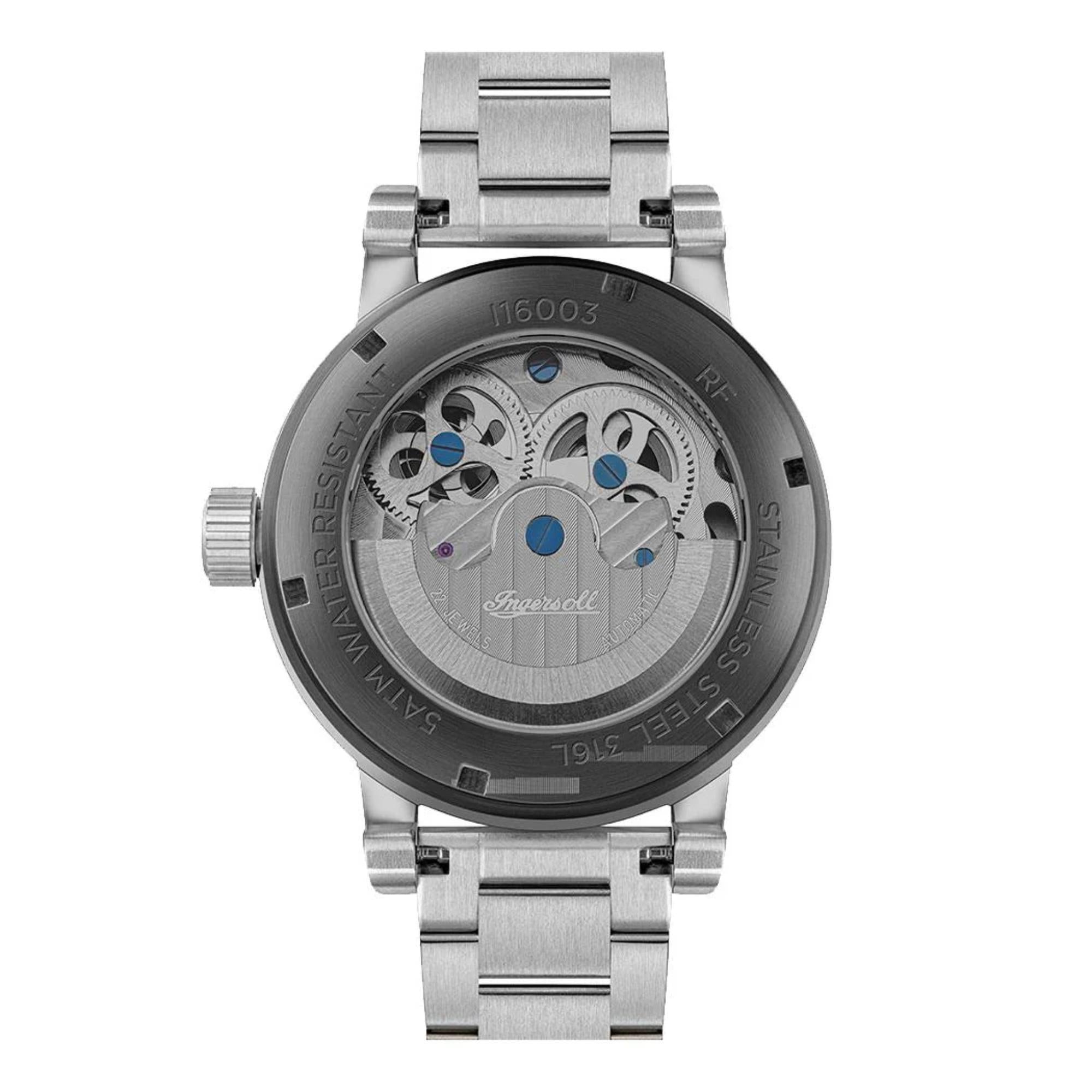 Ingersoll 1892 The Arc Automatic Blue Dial Men’s Watch Steel Bracelet I16003