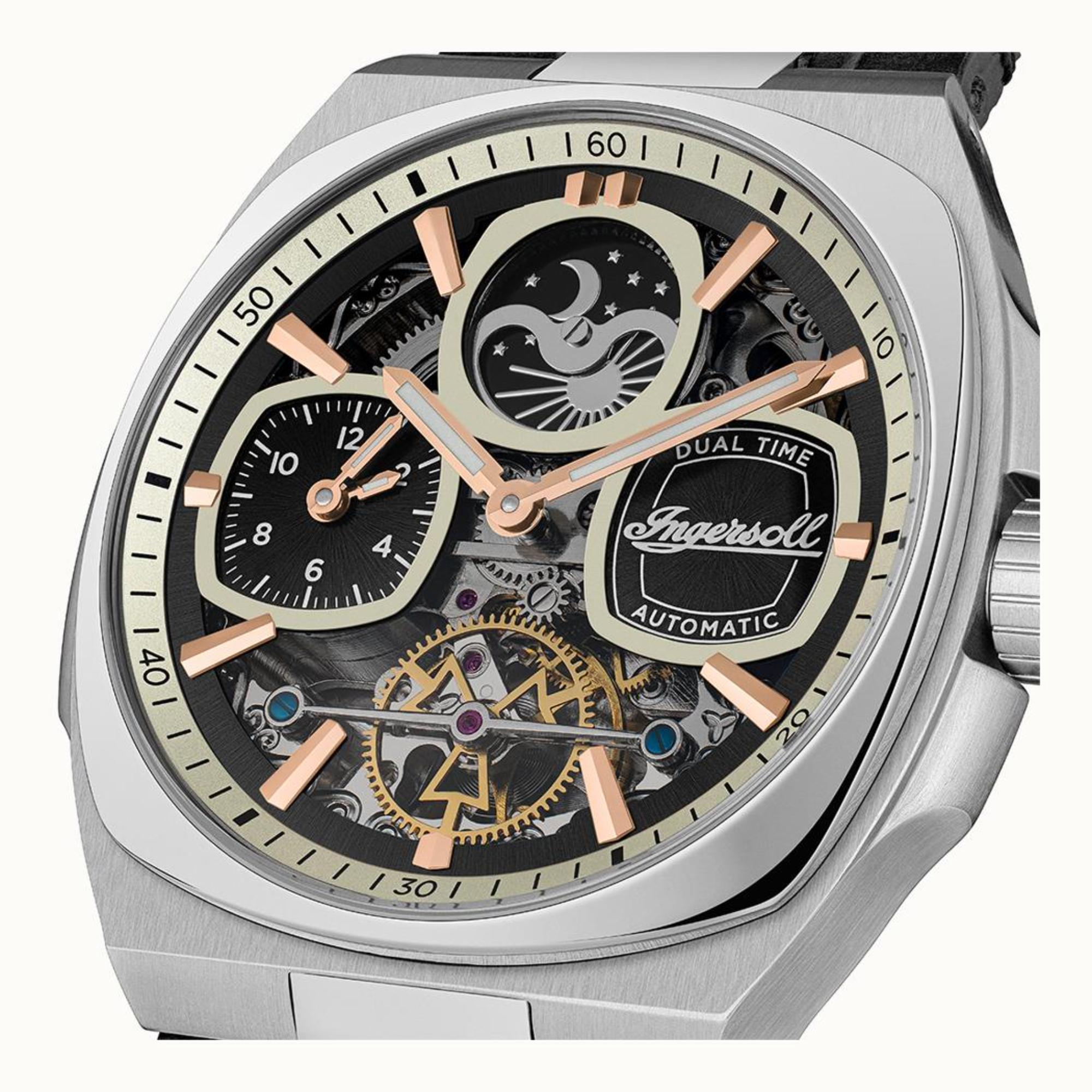 Ingersoll 1892 The Spirit Automatic Men’s Watch Brown Leather Strap I15801
