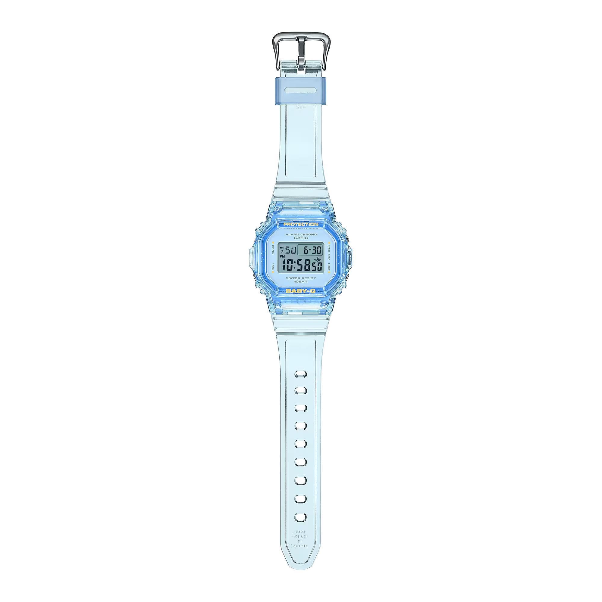 Casio Baby-G Summer Jelly Digital Blue Dial Resin Strap Women’s Watch BGD-565SJ-2ER