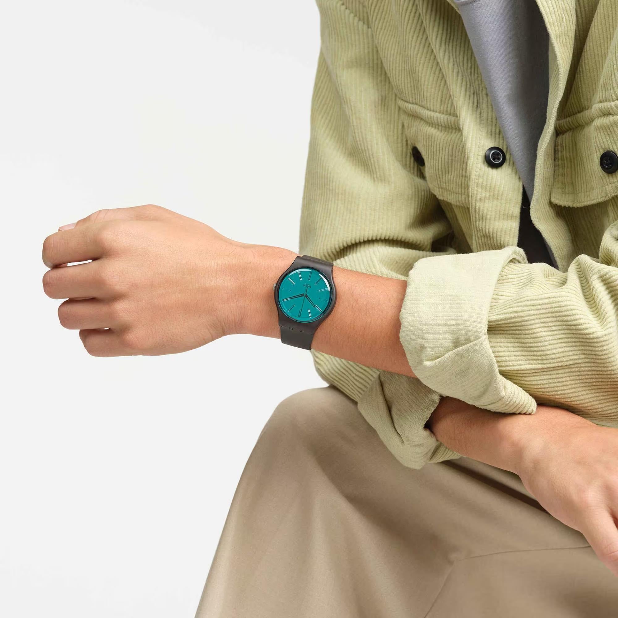 Swatch Dark Duality Blue Dial Unisex Watch SO29C100
