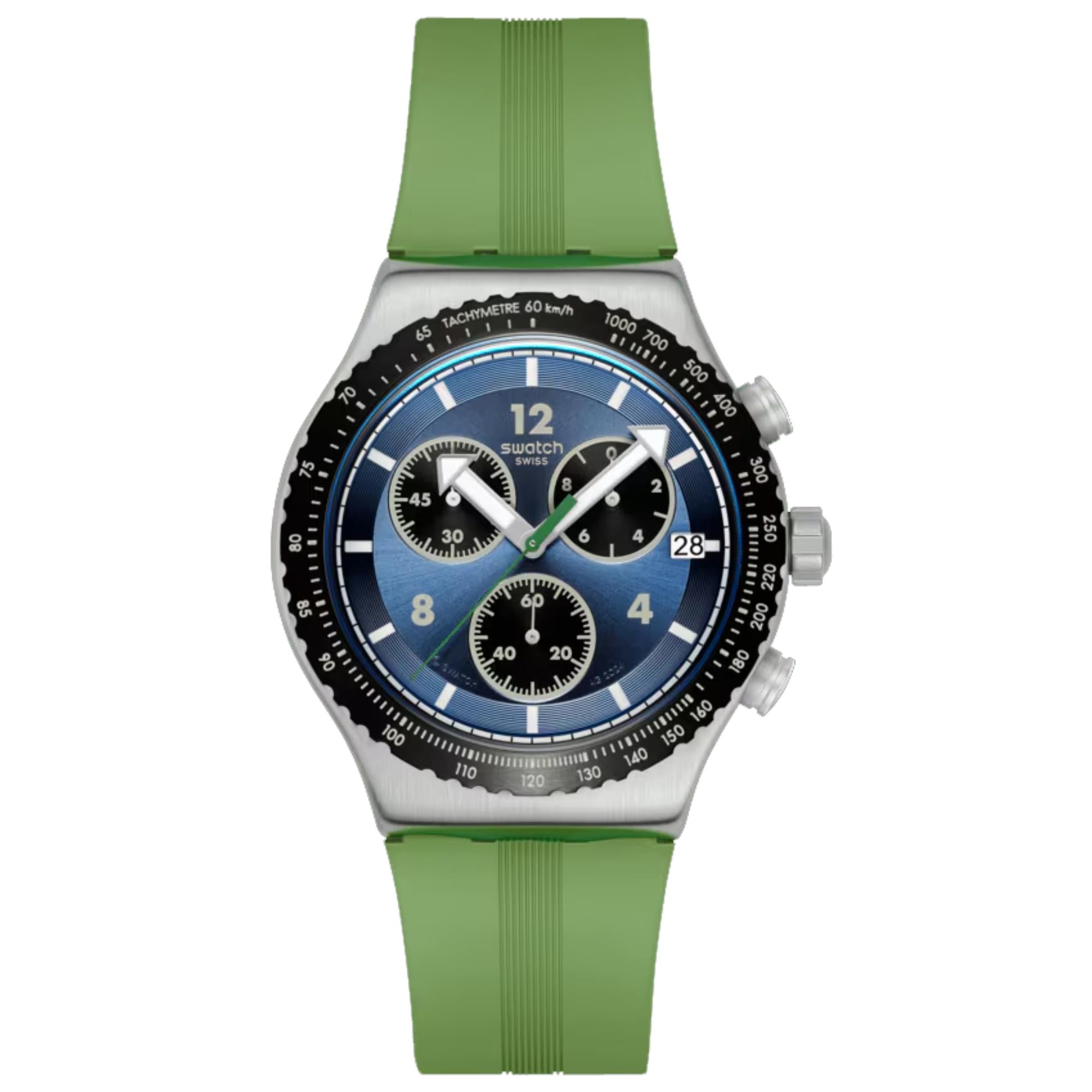 Swatch Dusk Thru The Leaves Blue Dial Unisex Watch YVS531