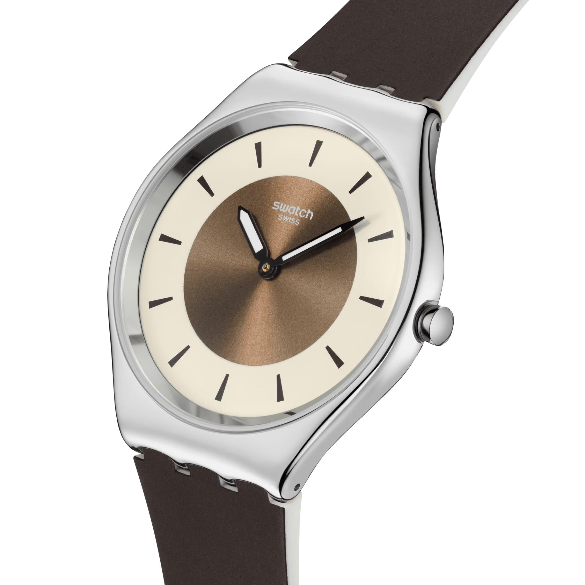 Swatch Hazel Delight Bronze Dial Unisex Watch SYXS158