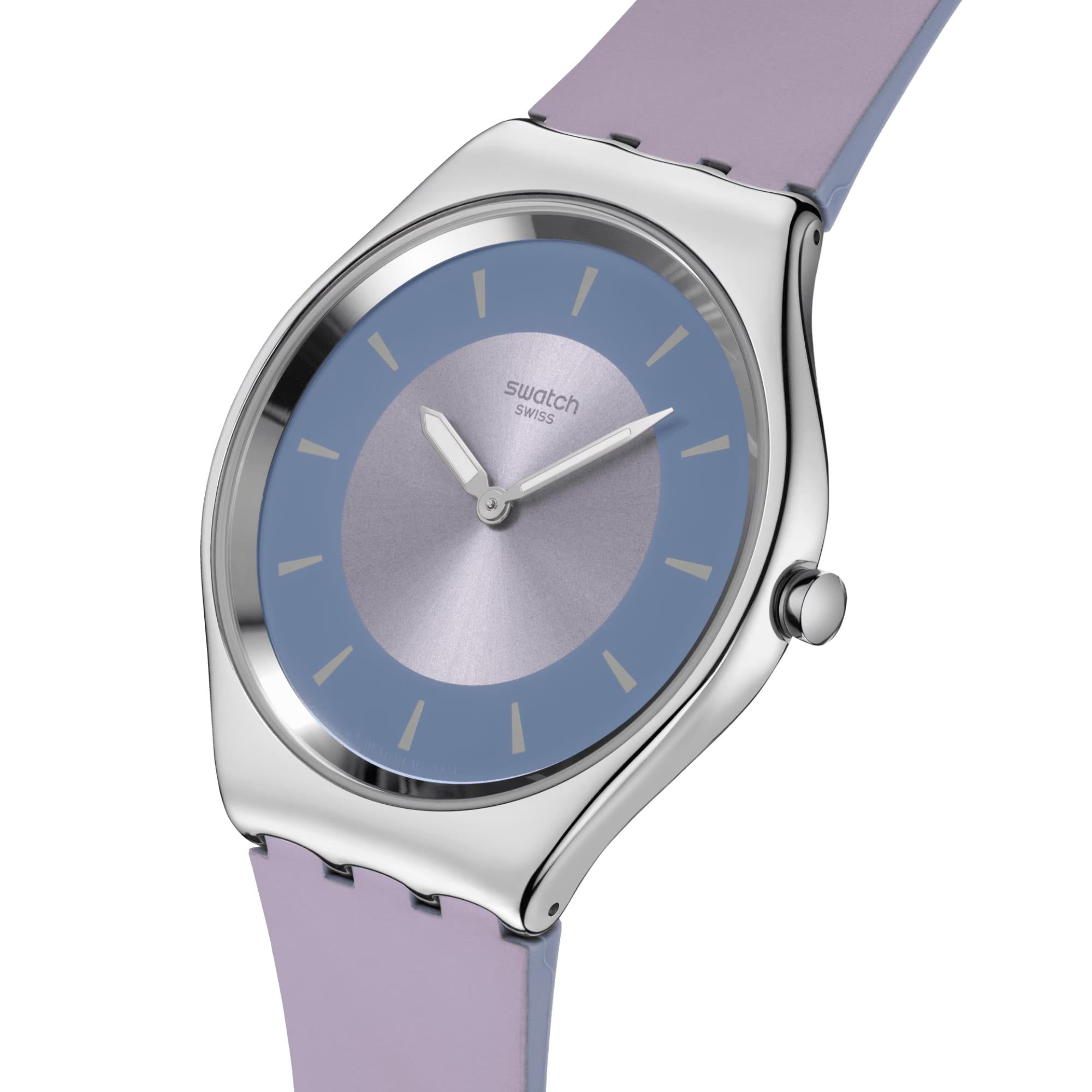 Swatch Lyrically Lavender Unisex Lilac Dial Watch SYXS157