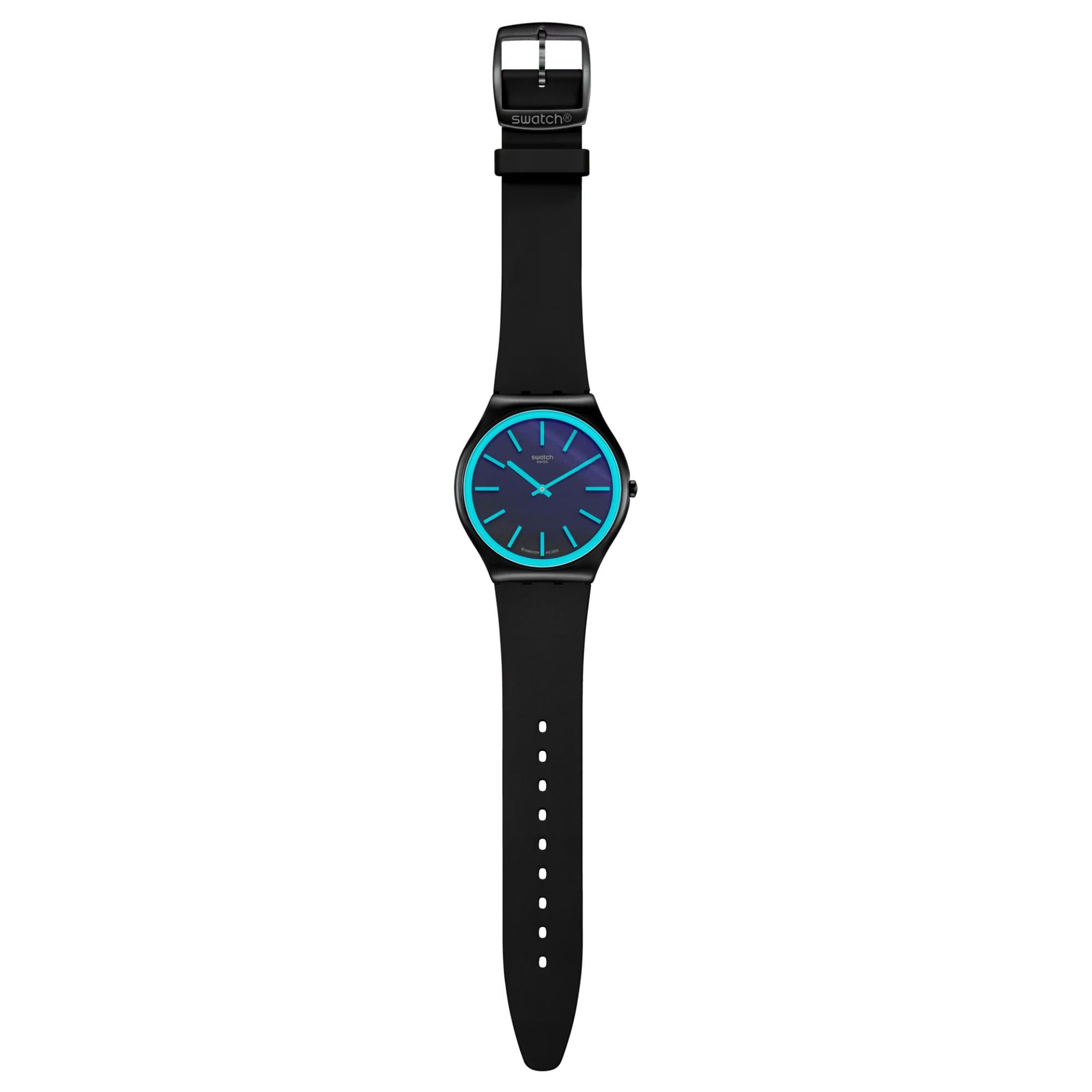 Swatch Obsidian Shimmer Blue Dial Unisex Watch SS07B111