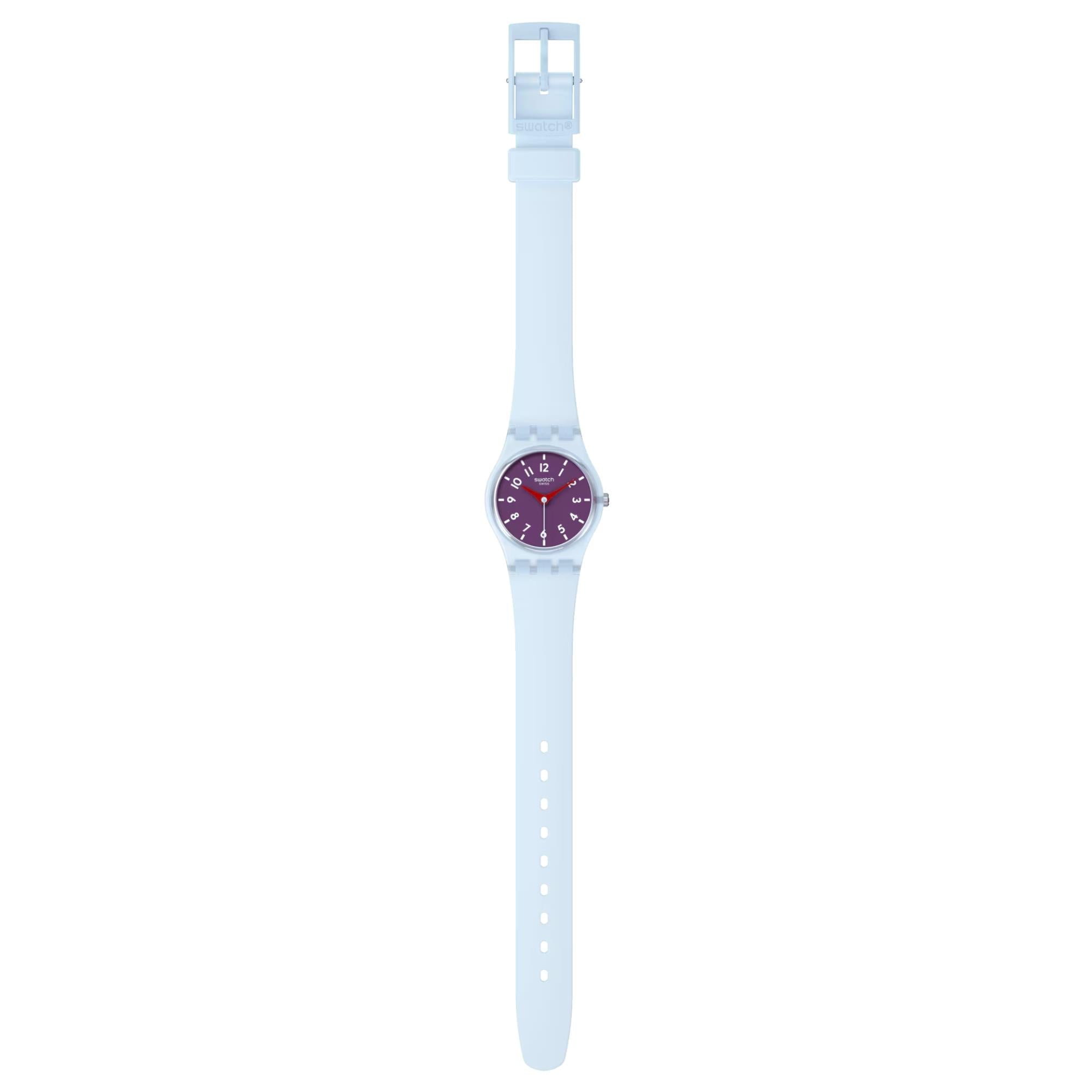 Swatch Powder Plum Unisex Purple Dial Watch LL126