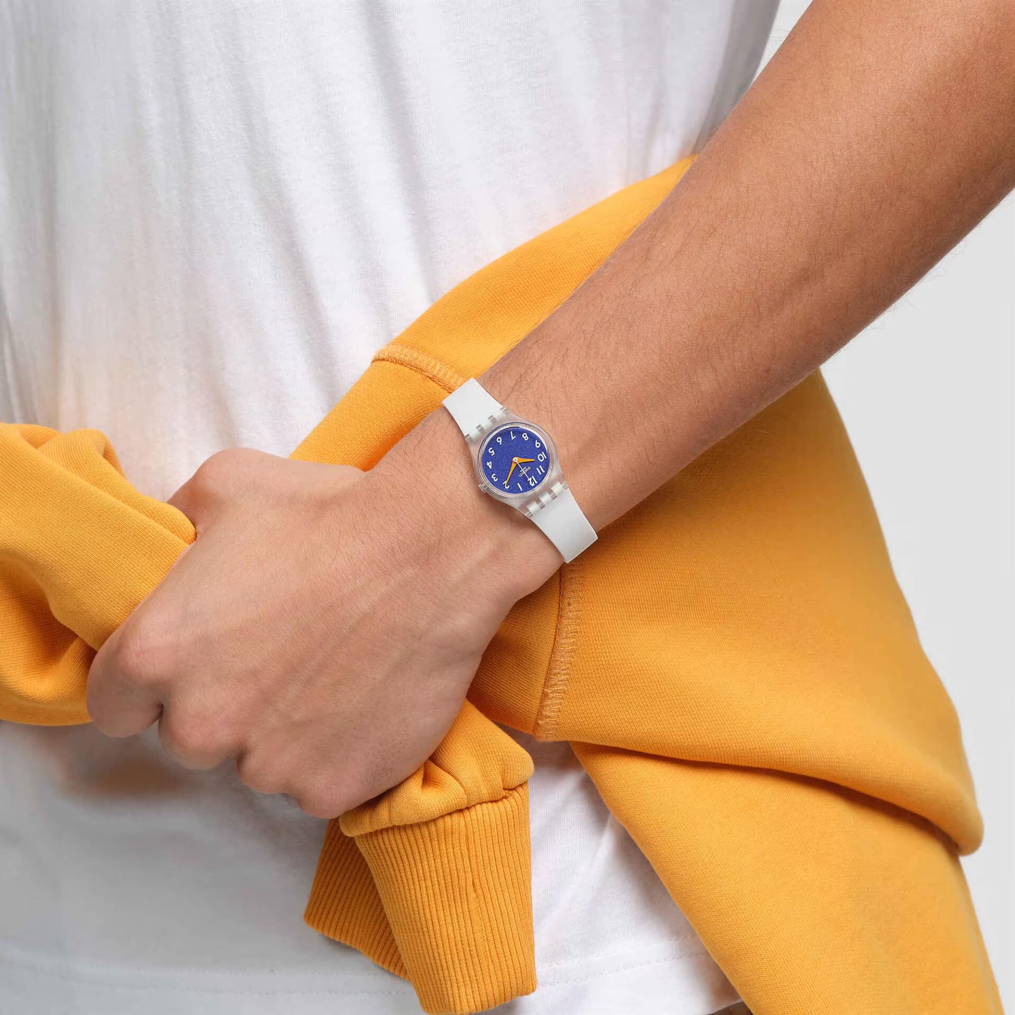 Swatch The Gold Within You Unisex Blue Dial Watch LE108