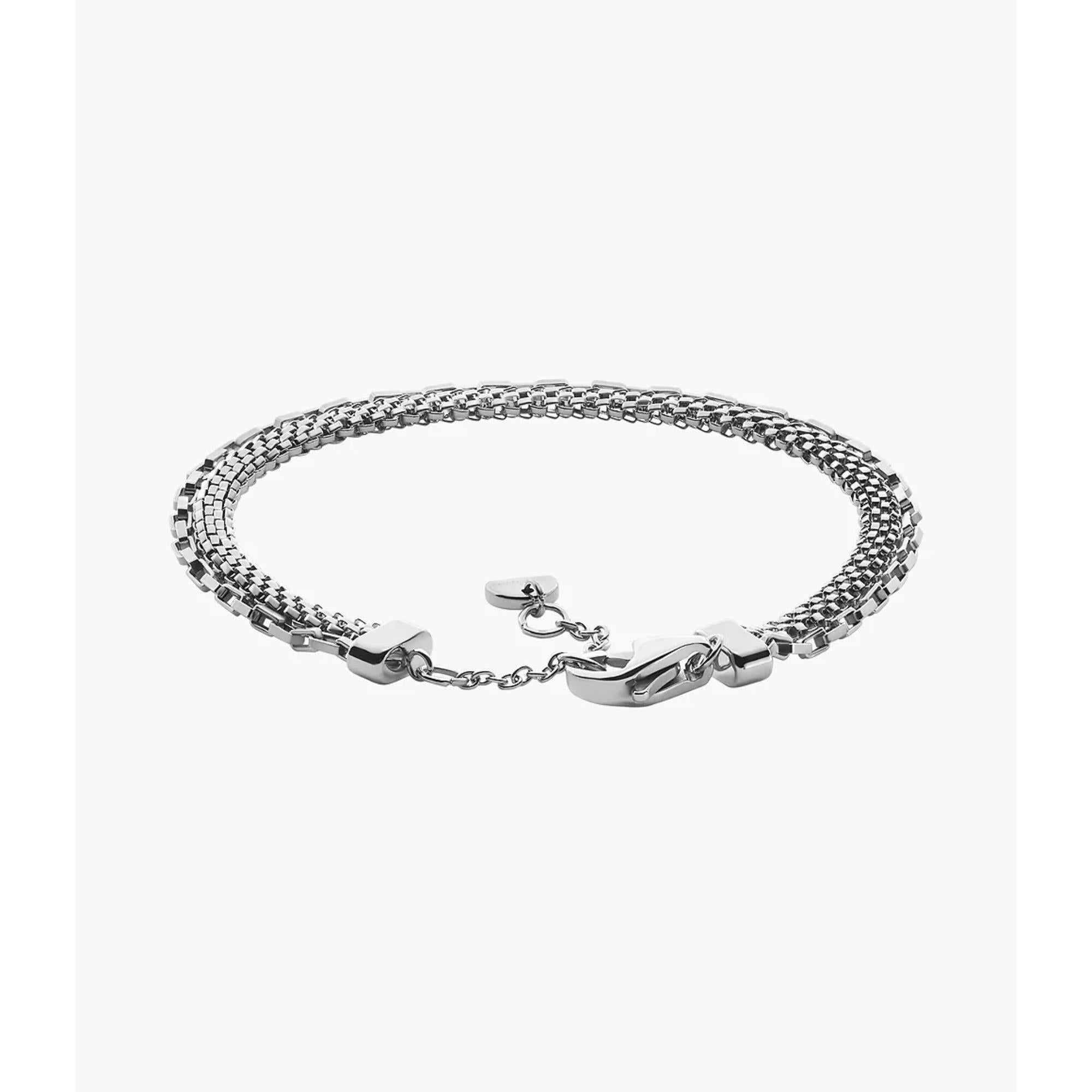 Skagen Tov Mesh Silver Stainless Steel Chain Men's Bracelet SKJM0235040
