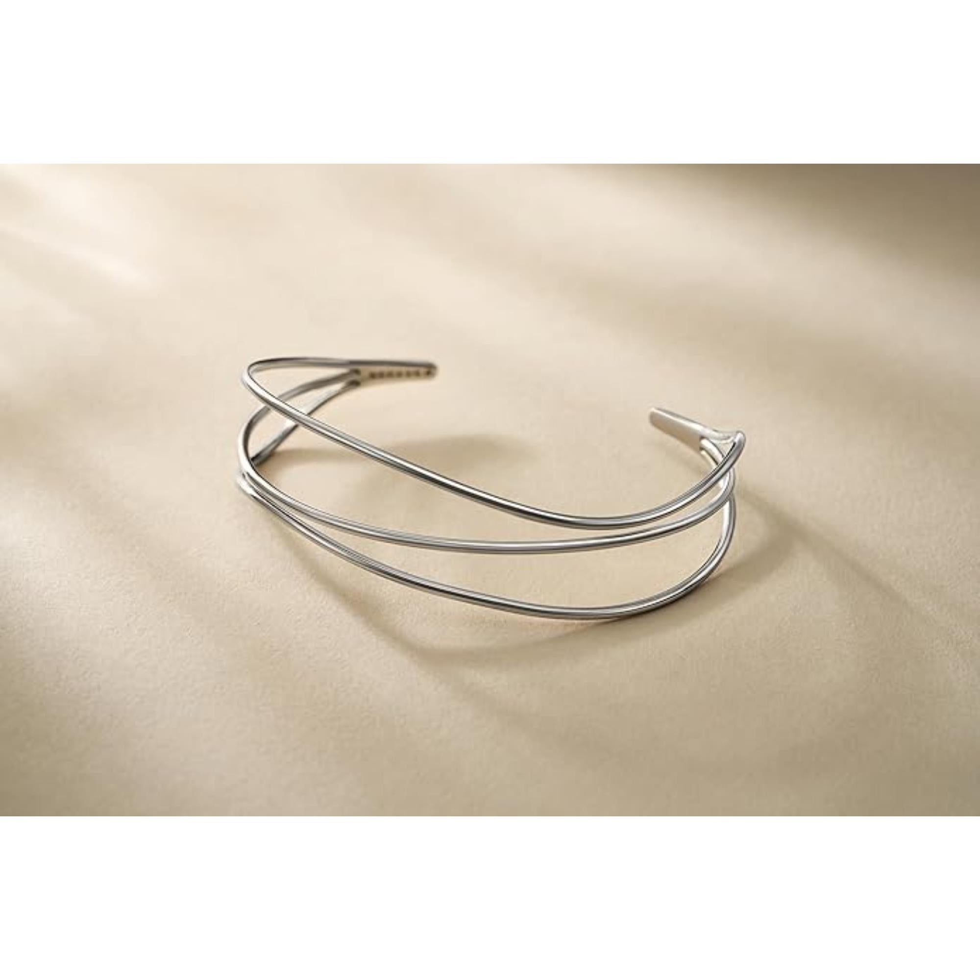 Skagen Kariana Silver-Tone Wire Women's Bracelet SKJ1124040