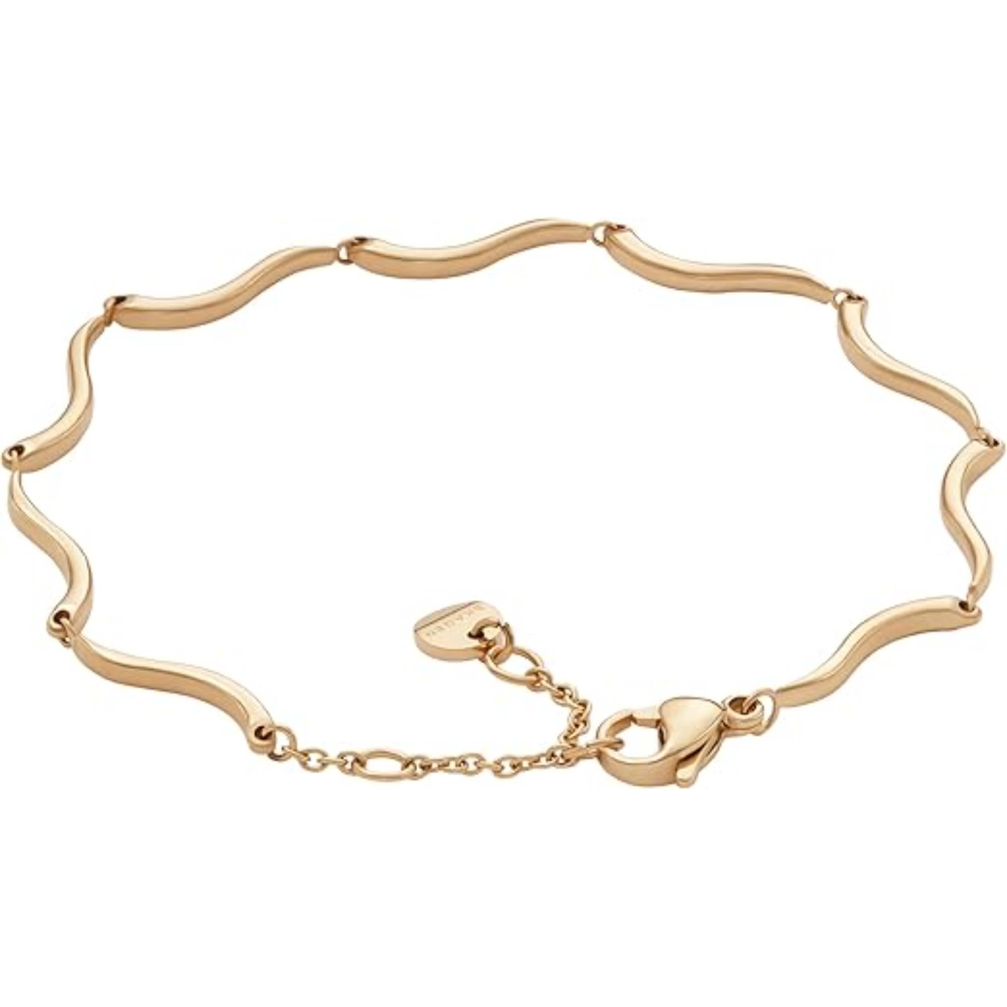 Skagen Kariana Waves Gold-Tone Stainless Steel Chain Women's Bracelet SKJ1786710