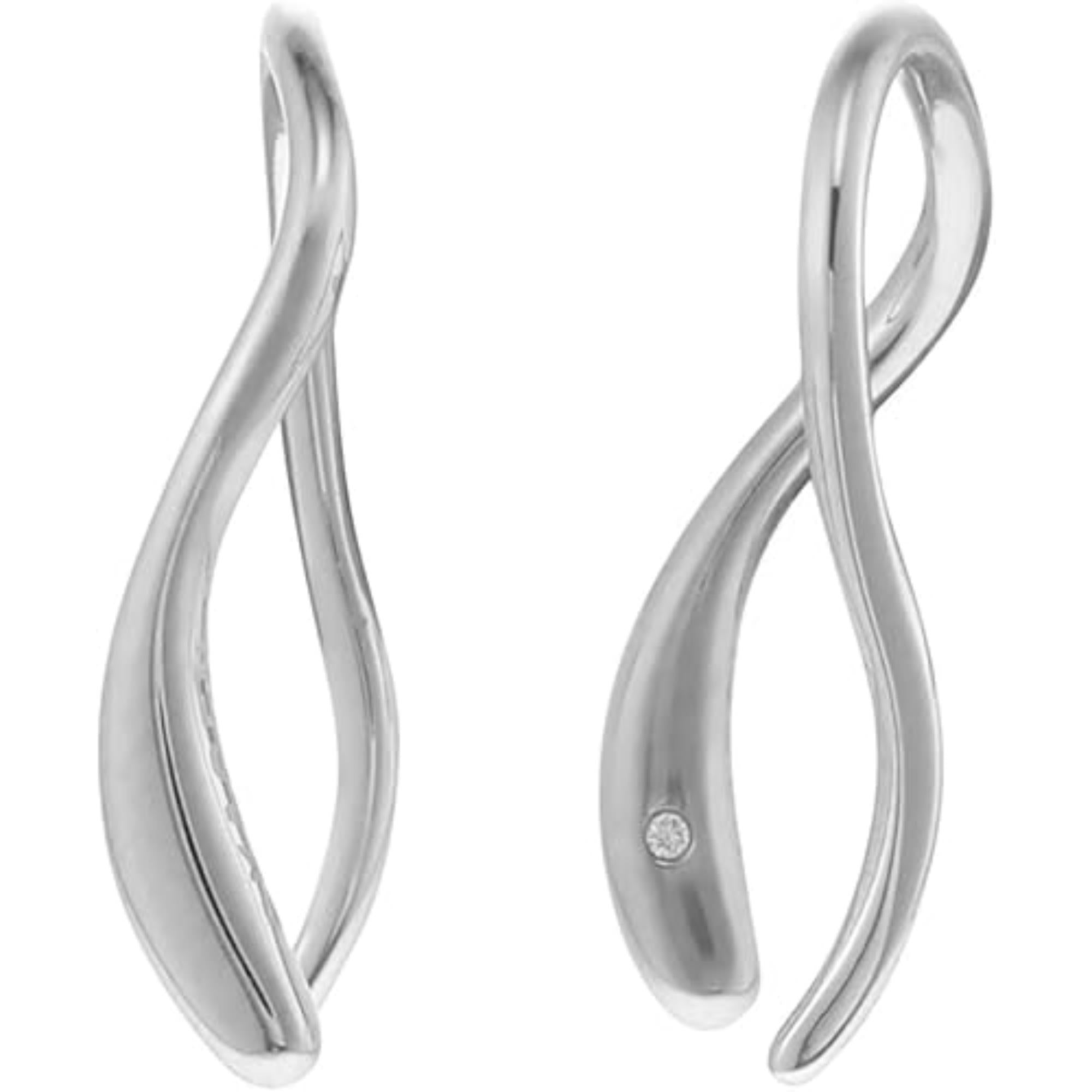 Skagen Kariana Waves Stainless Steel Drop Women's Earrings SKJ1790040