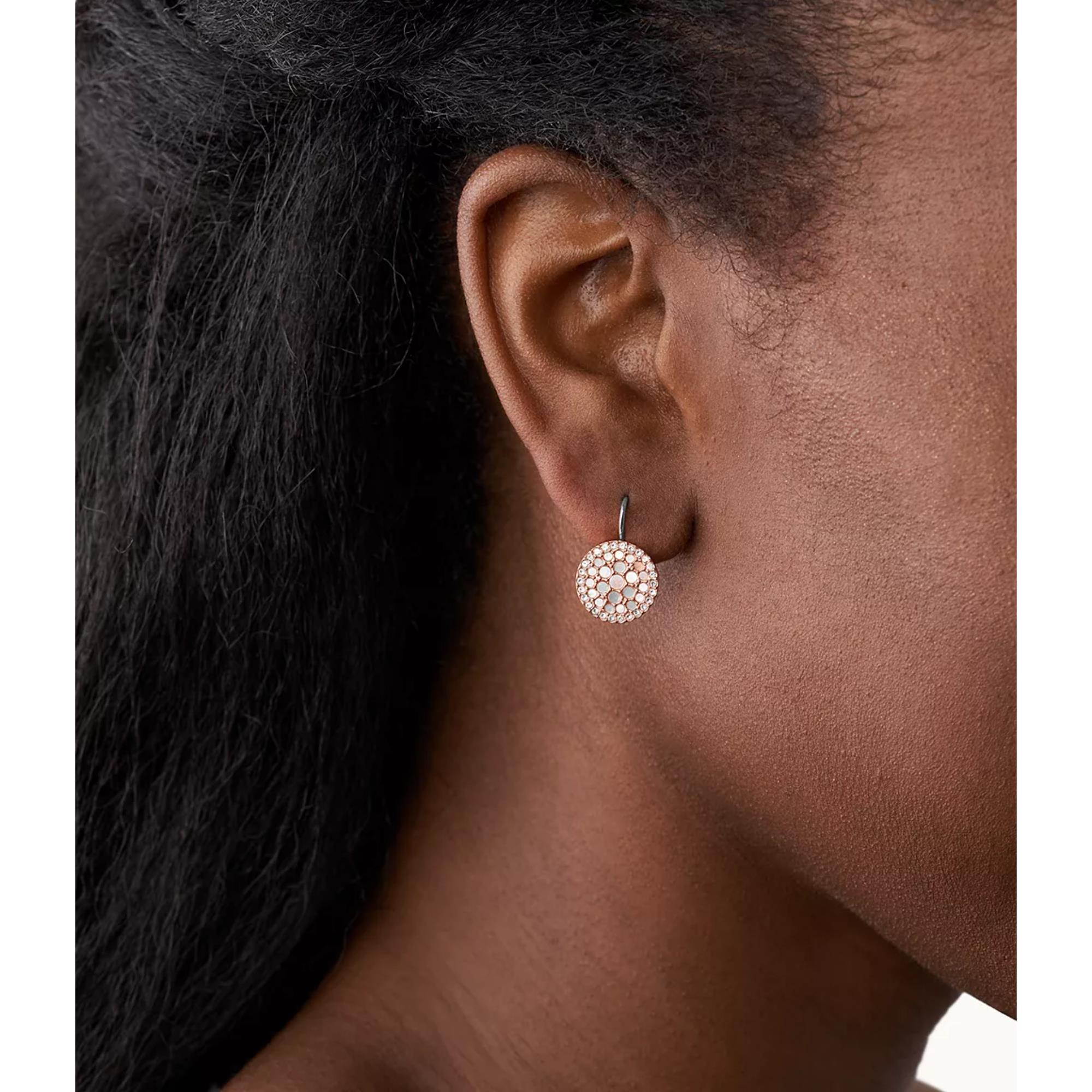 Fossil Disc Drop Women's Earrings JF01737791