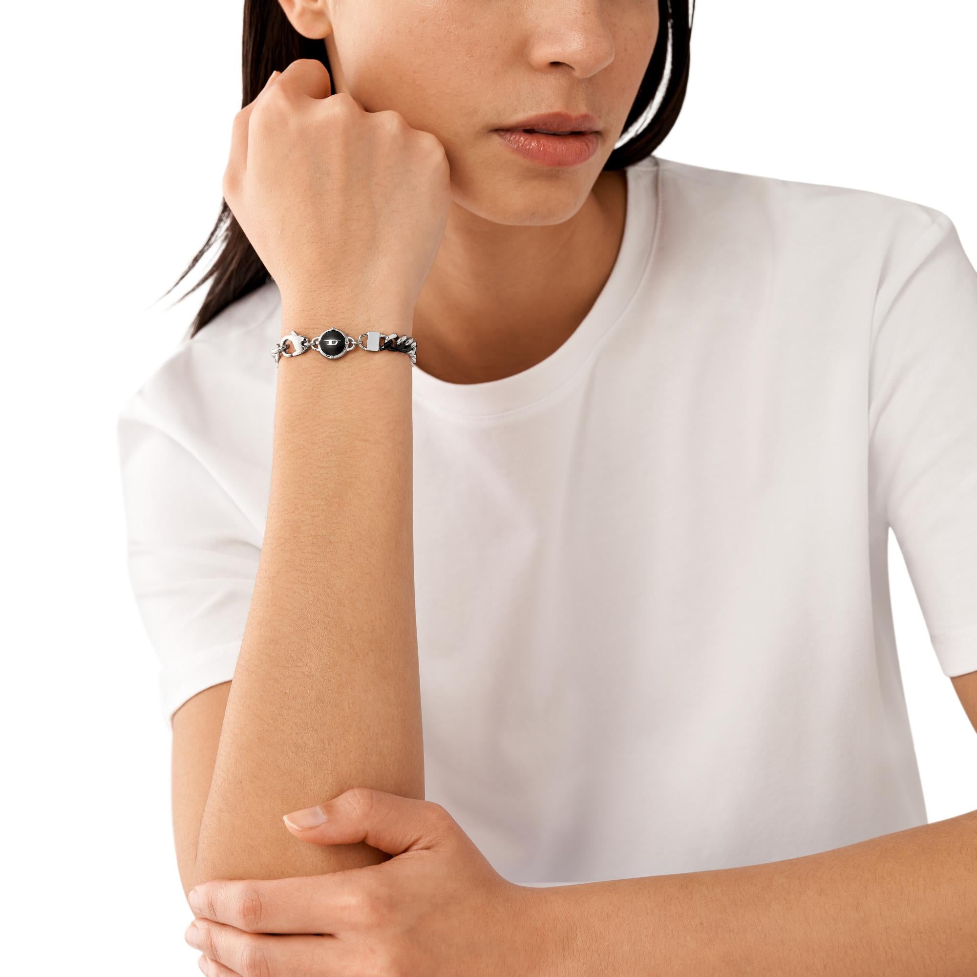 Diesel Two-Tone Stainless Steel Chain Unisex Bracelet DX1498931
