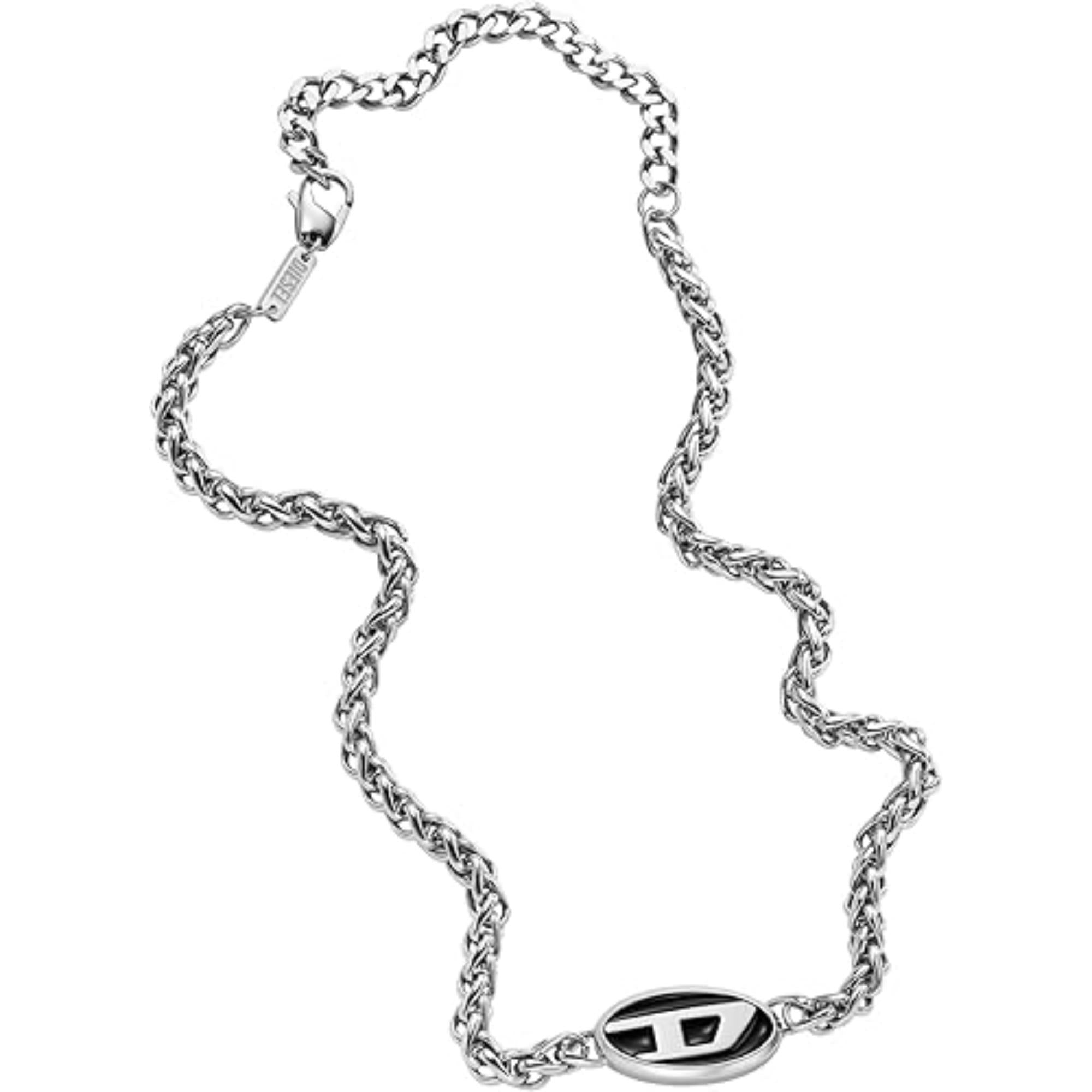 Diesel Stainless Steel Chain Unisex Necklace DX1470040