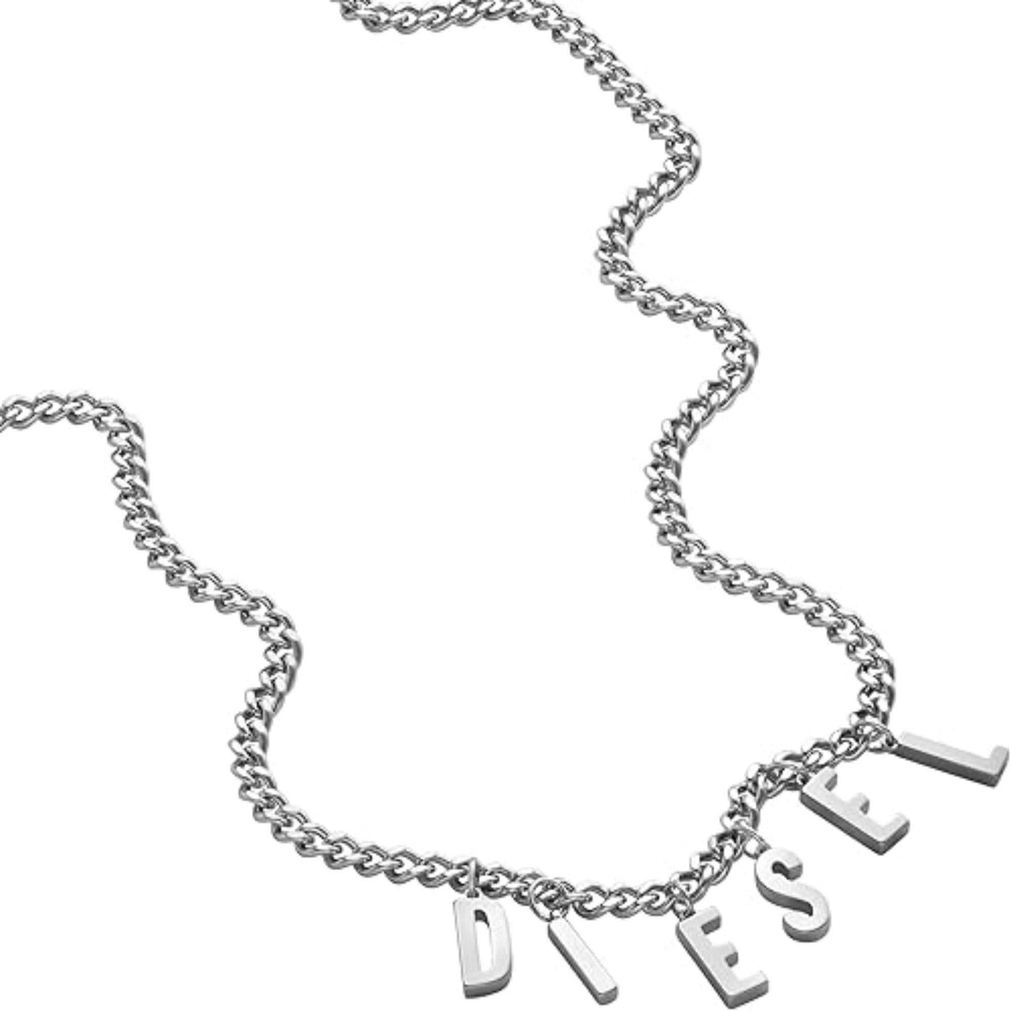 Diesel Stainless Steel Chain Unisex Necklace DX1494040