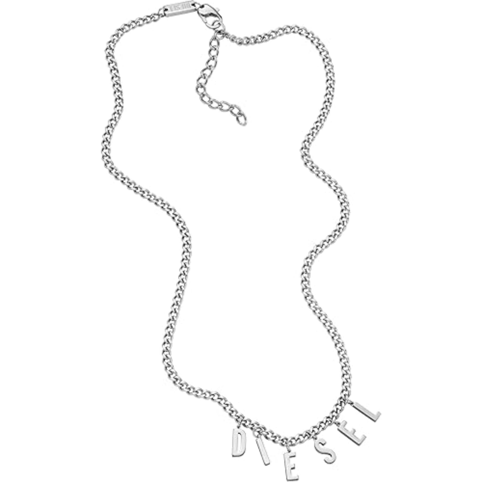 Diesel Stainless Steel Chain Unisex Necklace DX1494040