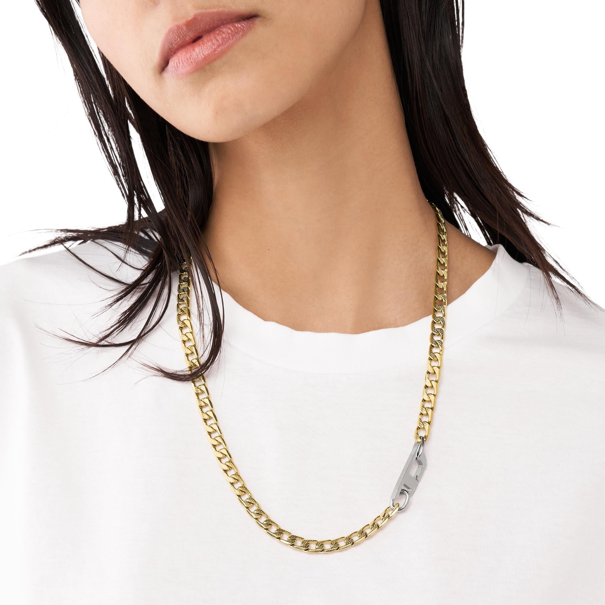 Diesel Chain Stainless Steel Unisex Necklace DX1438931
