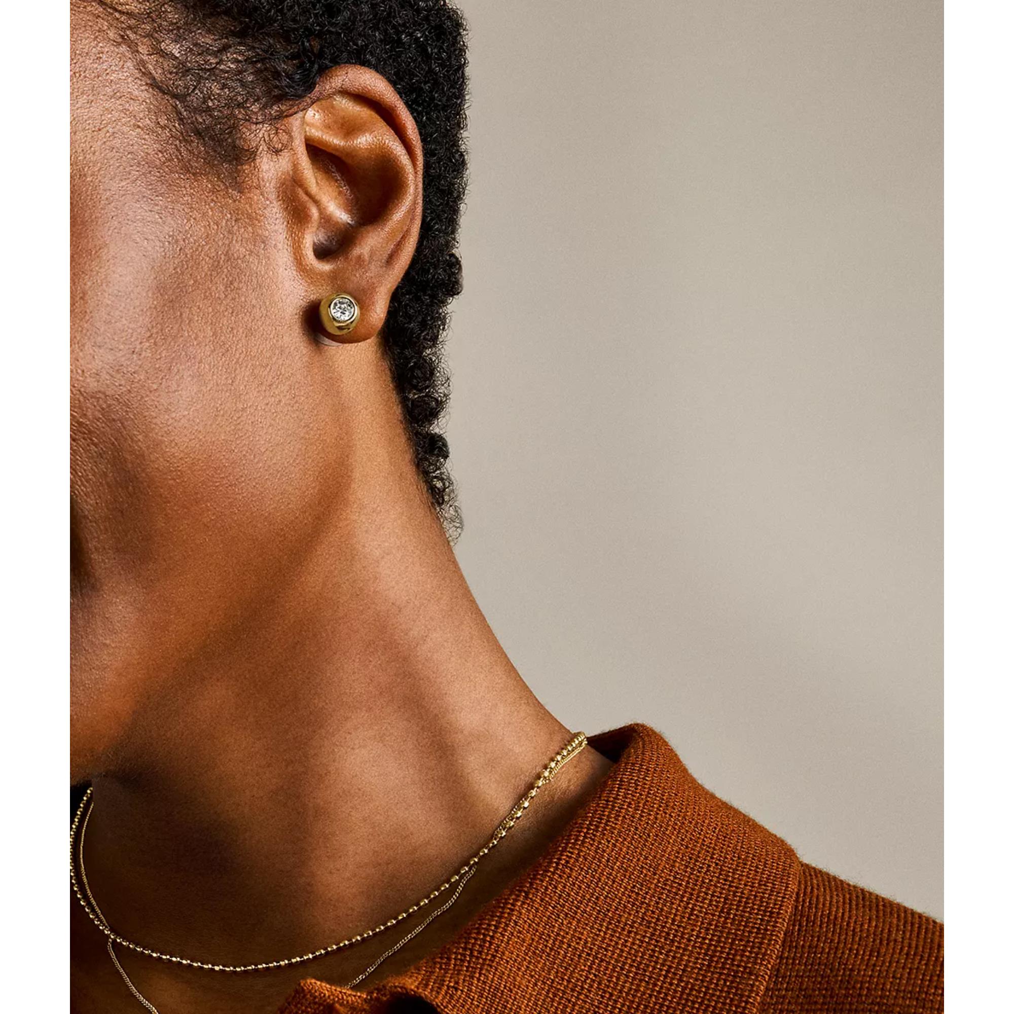 Fossil Bright Baubles Gold Stud Women's Earrings - JA7251710