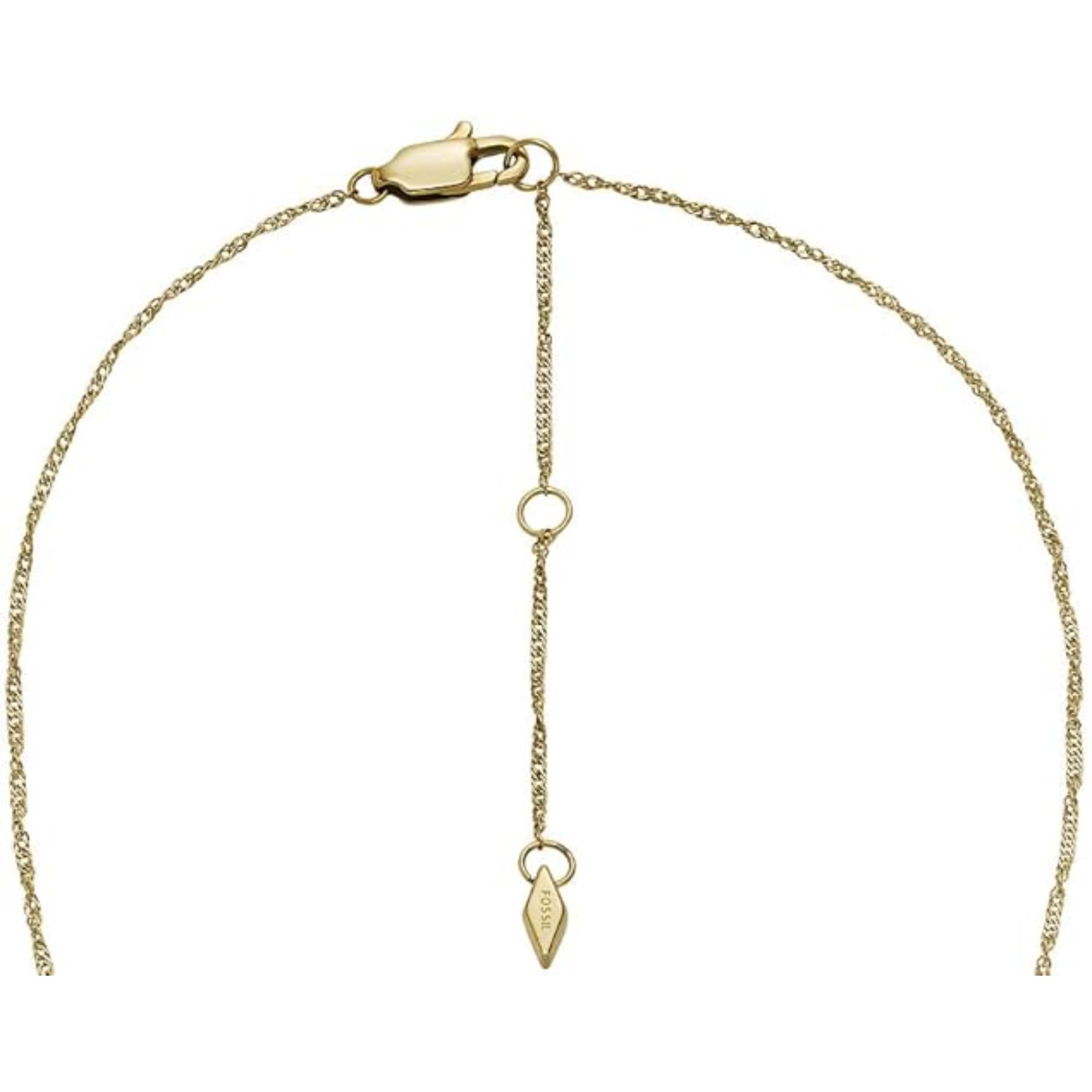 Fossil Sutton Radiant Wings White Mother-of-Pearl Butterfly Chain Women's Necklace JF04424710