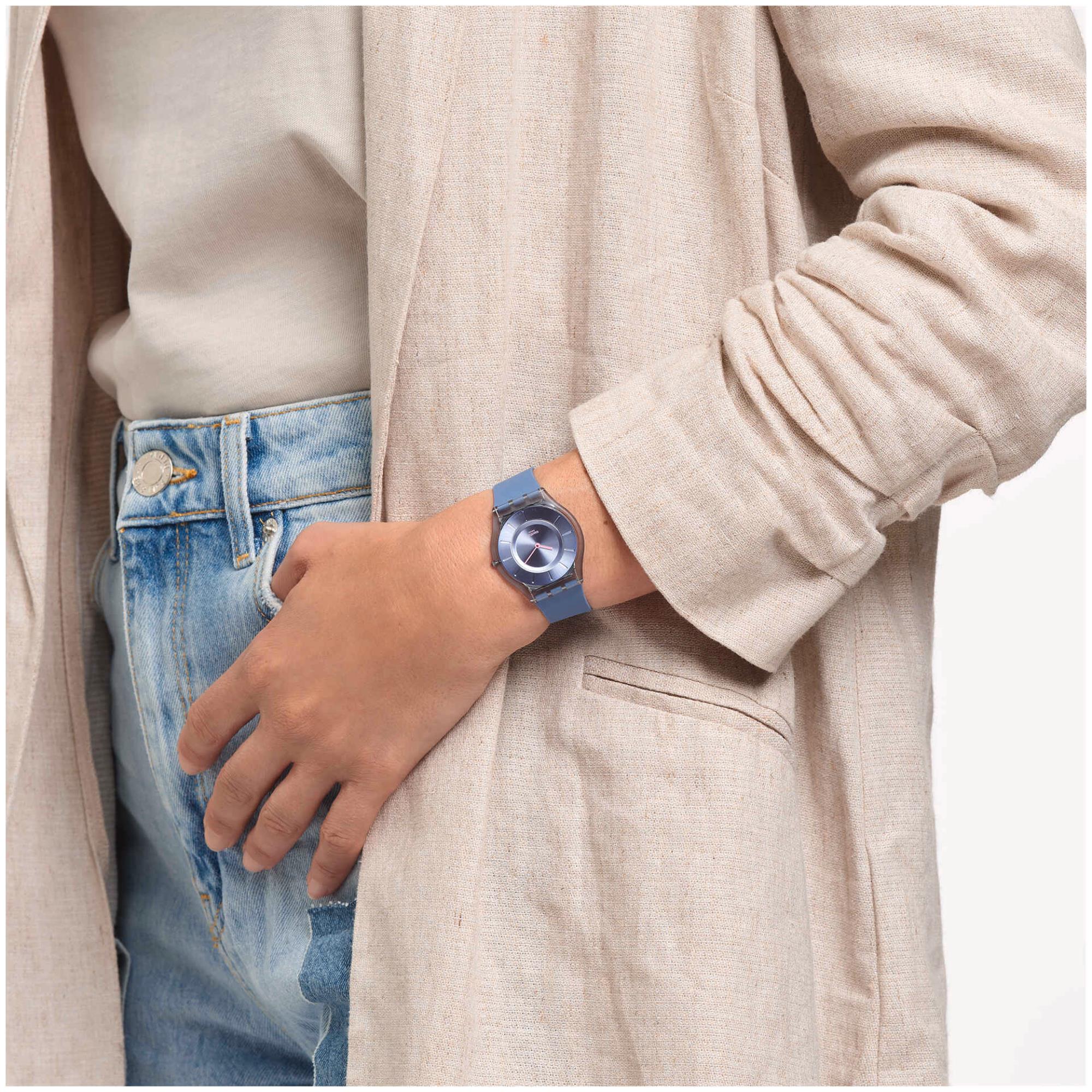 Swatch Denim Blue Dial Women's Watch SS08N100-S14