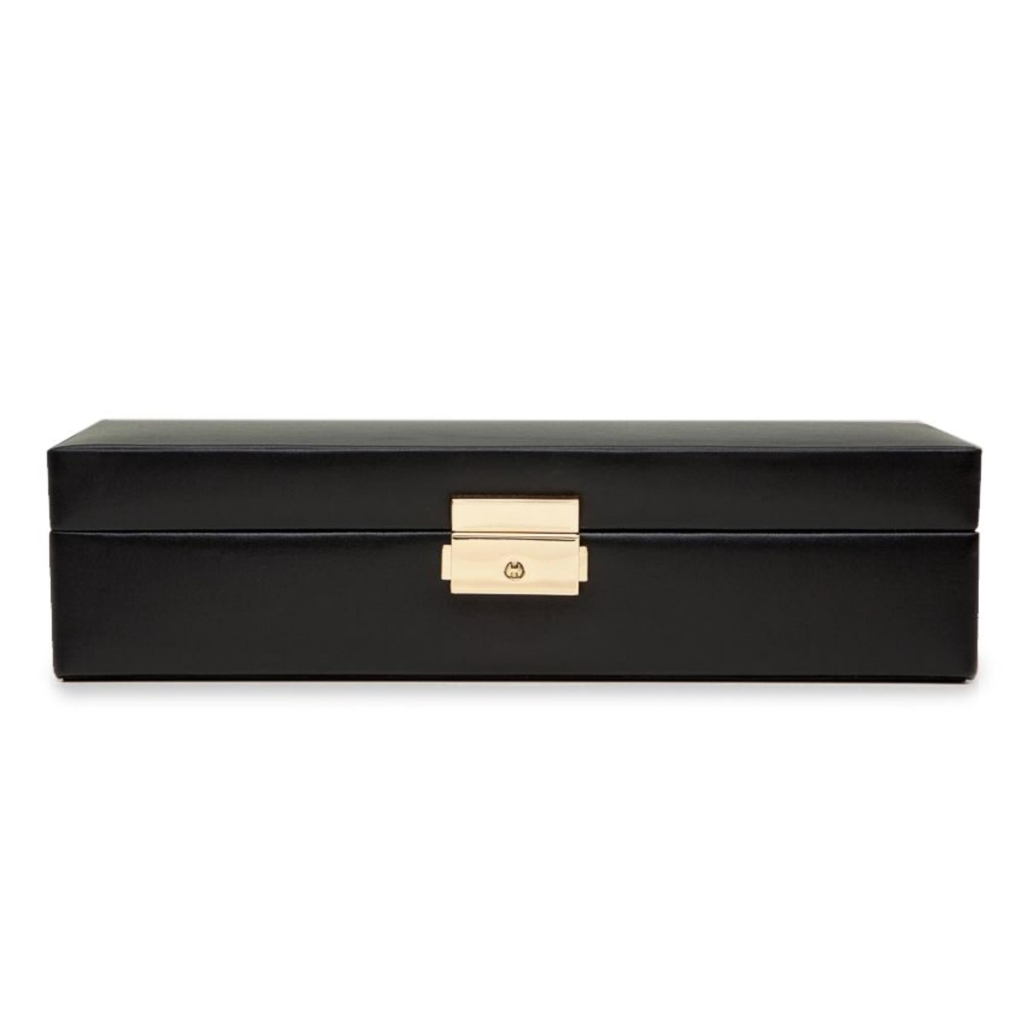 WOLF Heritage Safe Deposit Black Leather 280302